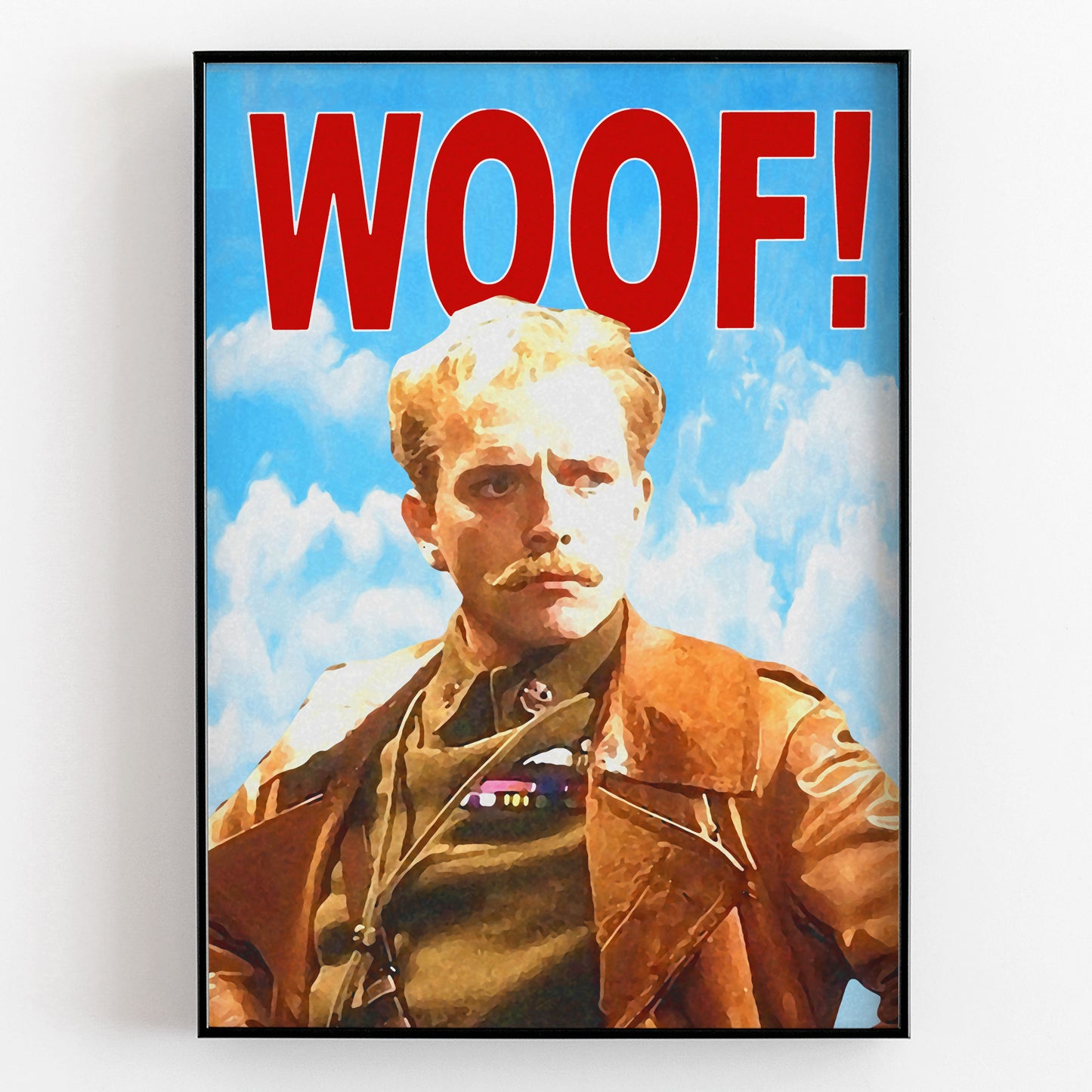 WOOF! LORD FLASHHEART Portrait, Blackadder Print