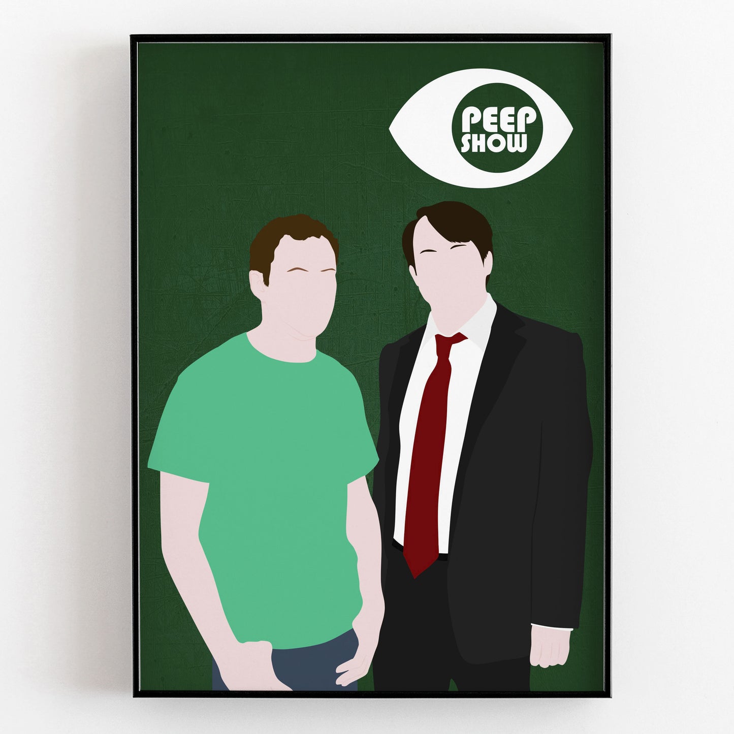 PEEP SHOW Comedy Characters Minimalist Print
