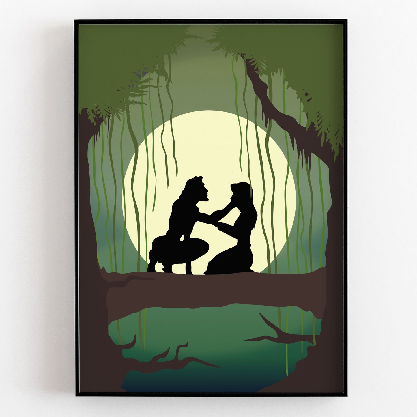 DISNEY'S TARZAN Character inspired Silhouette Print
