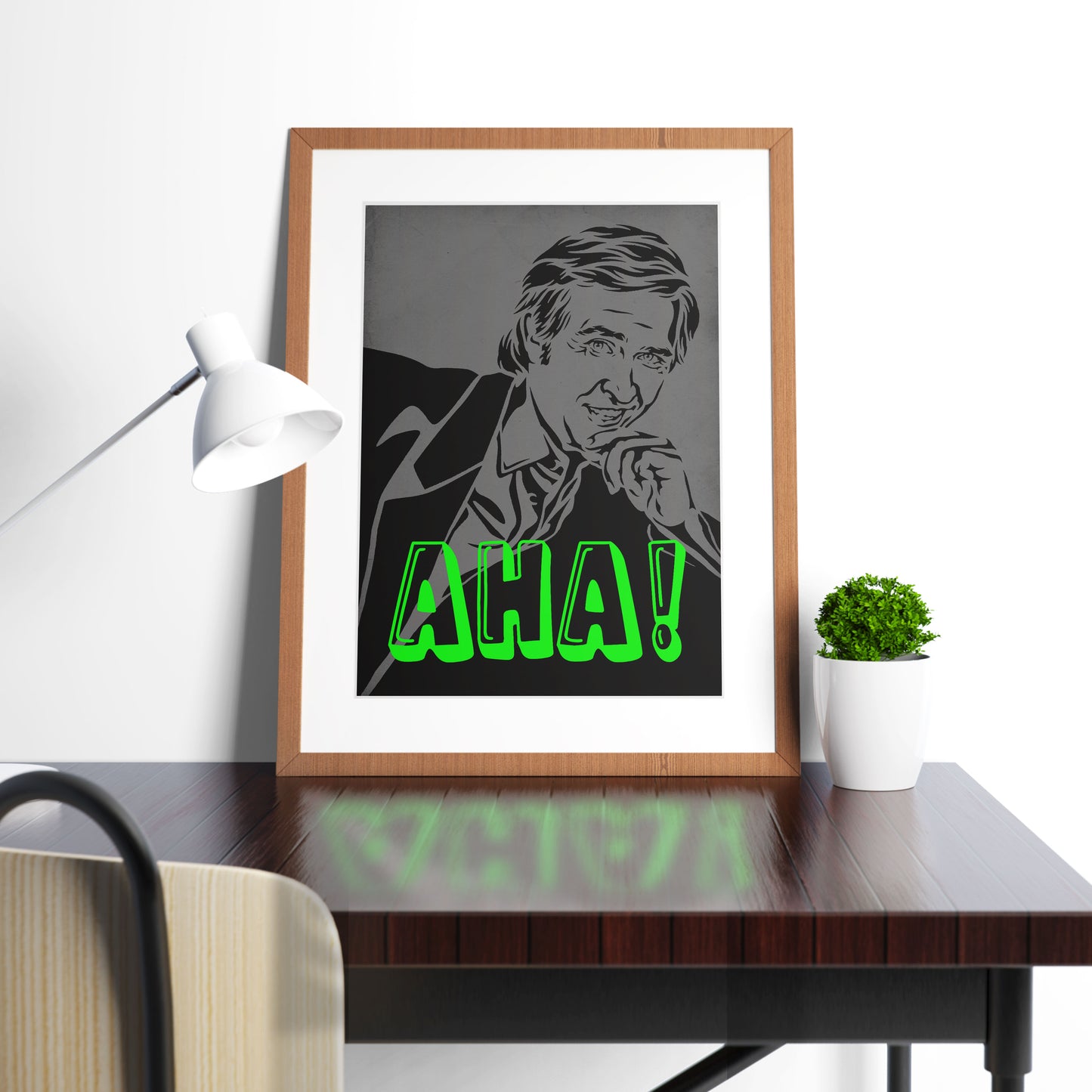 AHA! ALAN PARTRIDGE PORTRAIT, Alan Partridge Print