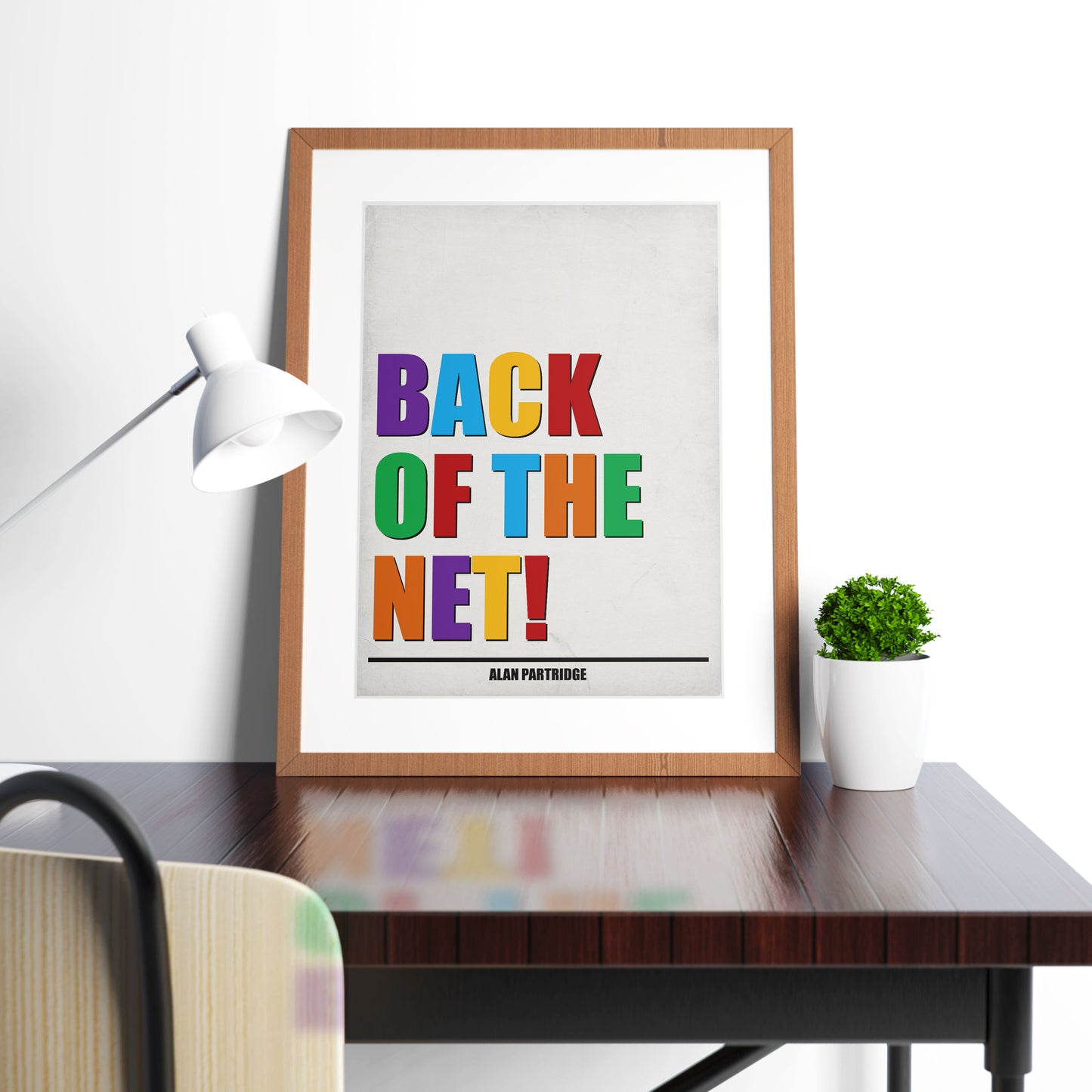 BACK OF THE NET! Alan Partridge Print