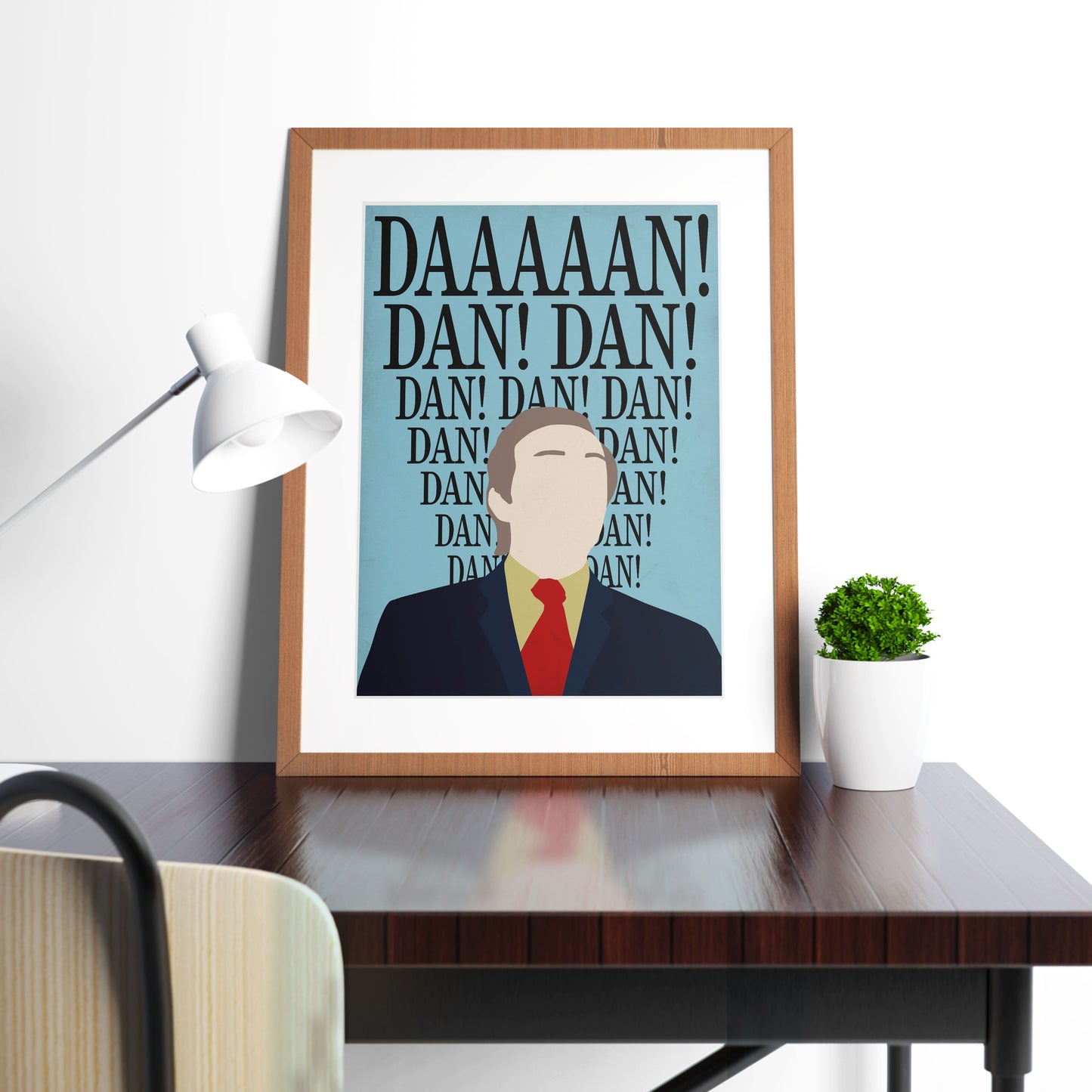 DAN! DAN! DAN! Alan Partridge Print