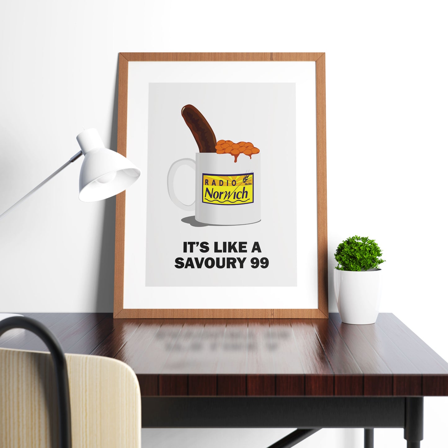 IT'S LIKE A SAVOURY 99, Alan Partridge Print