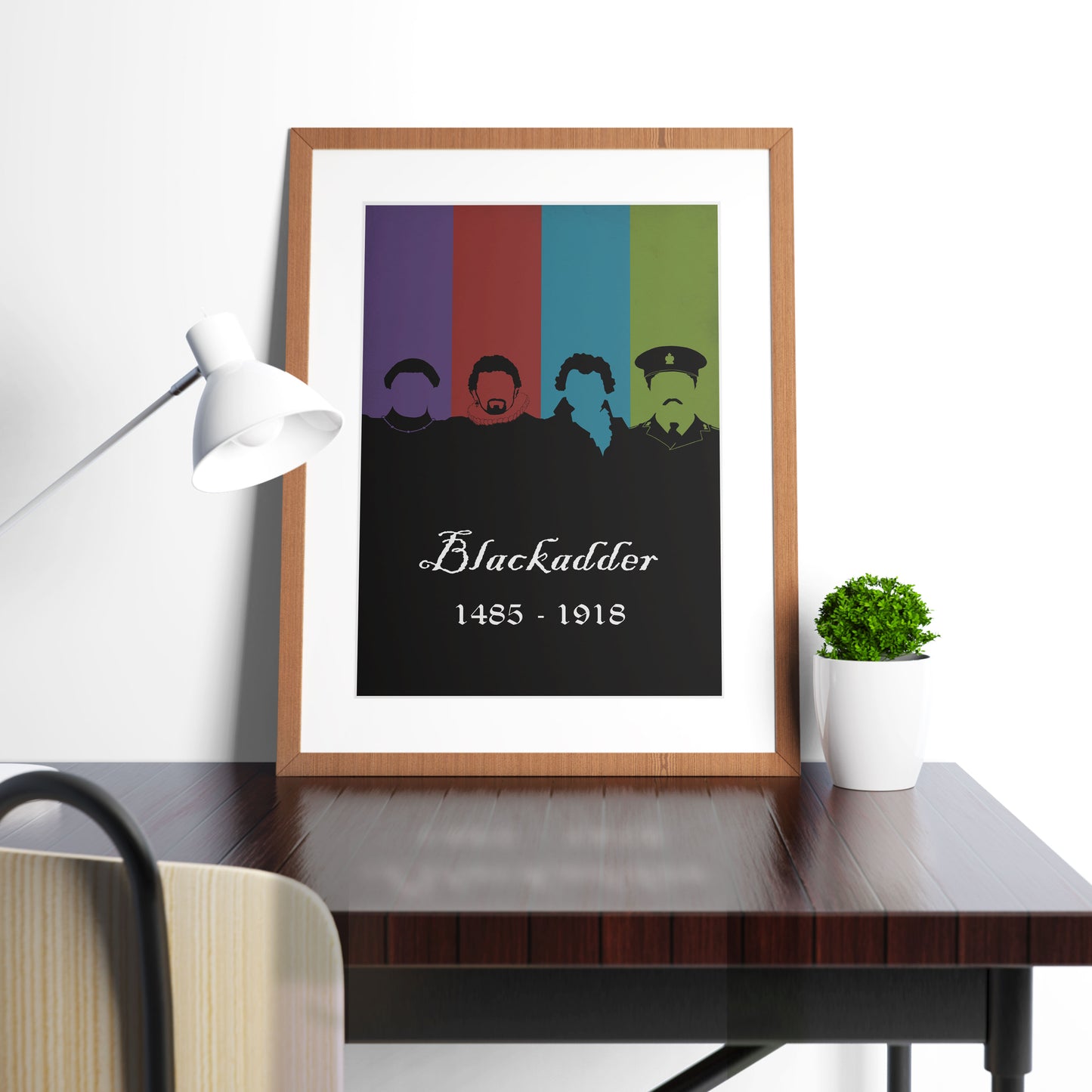 BLACKADDER 1485 - 1918 Original Dynasty Silhouettes, Blackadder Print