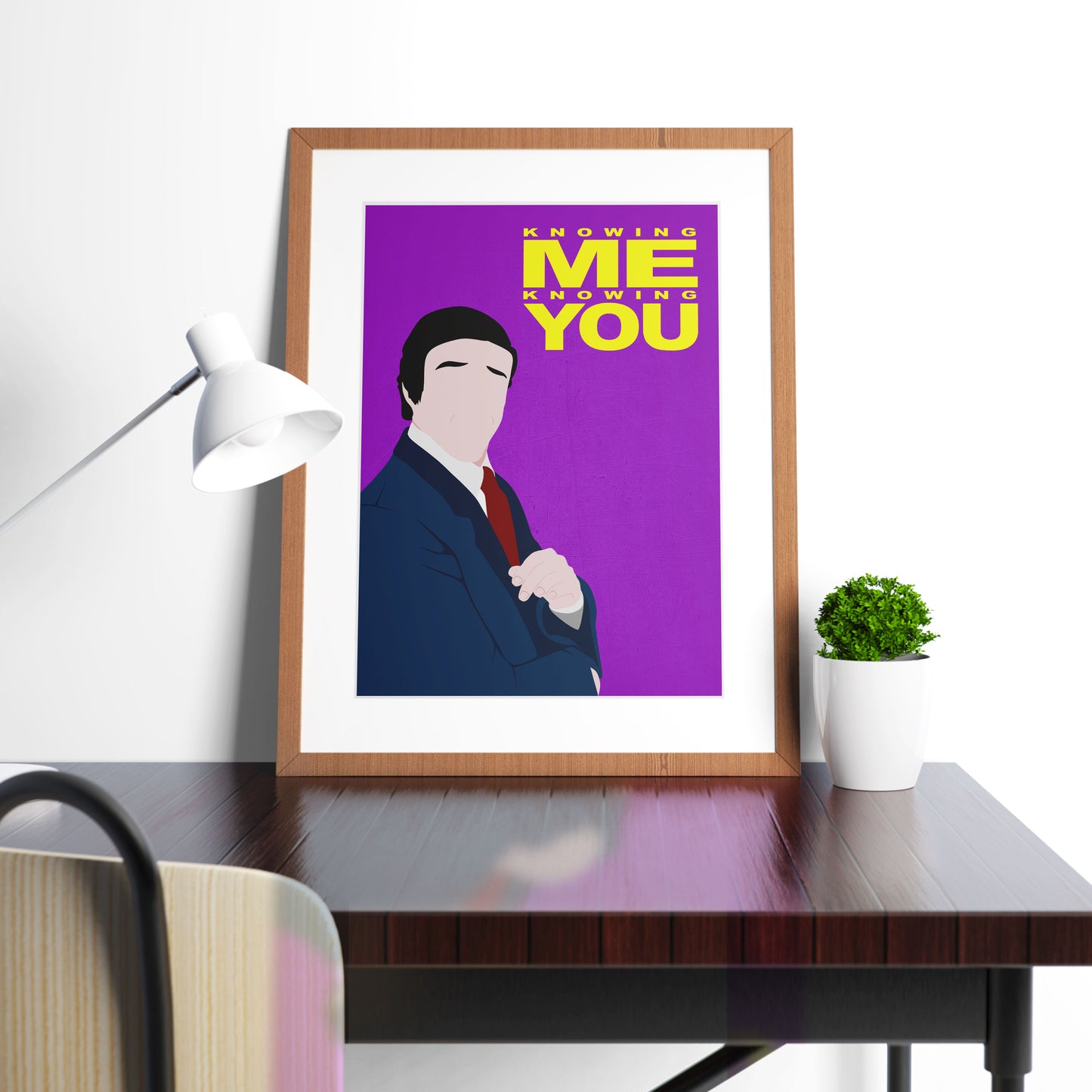 KNOWING ME KNOWING YOU Comedy Characters Minimalist Print