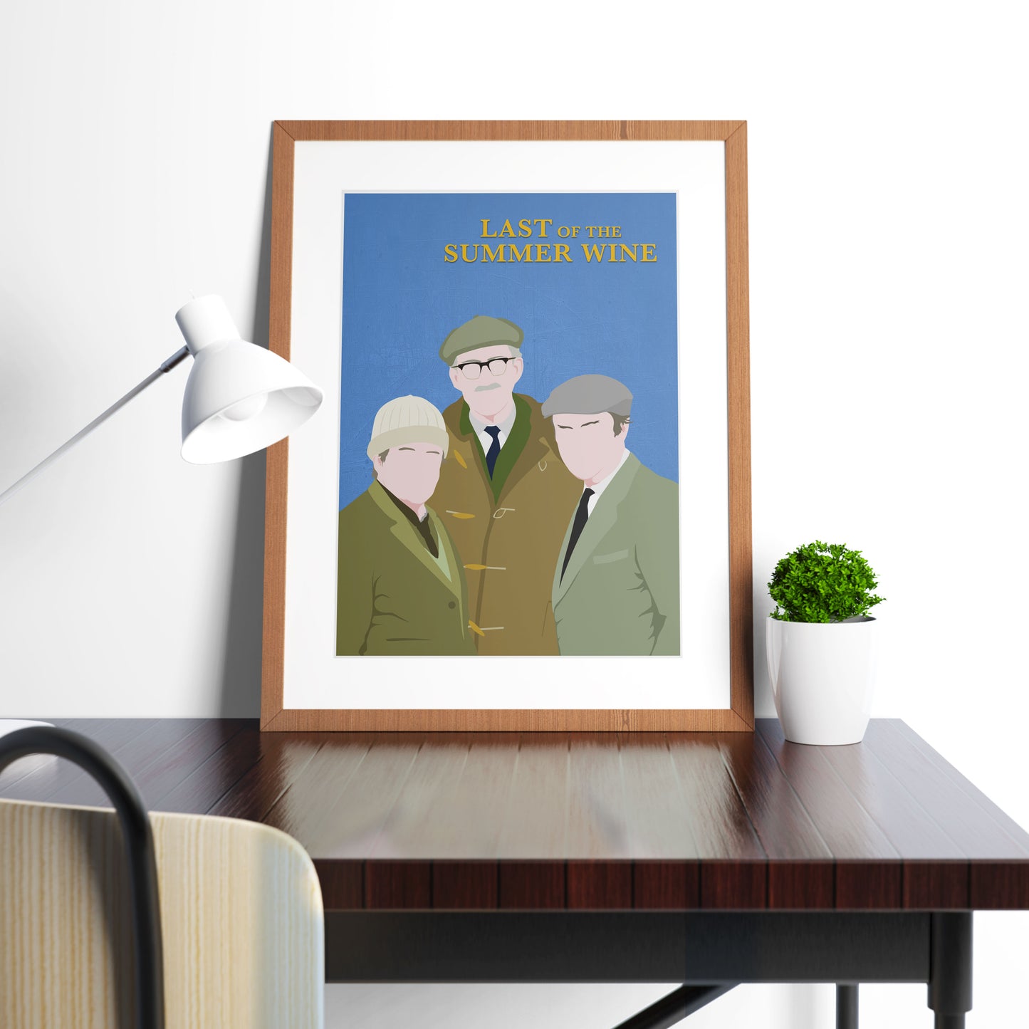 LAST OF THE SUMMER WINE Comedy Characters Minimalist Print