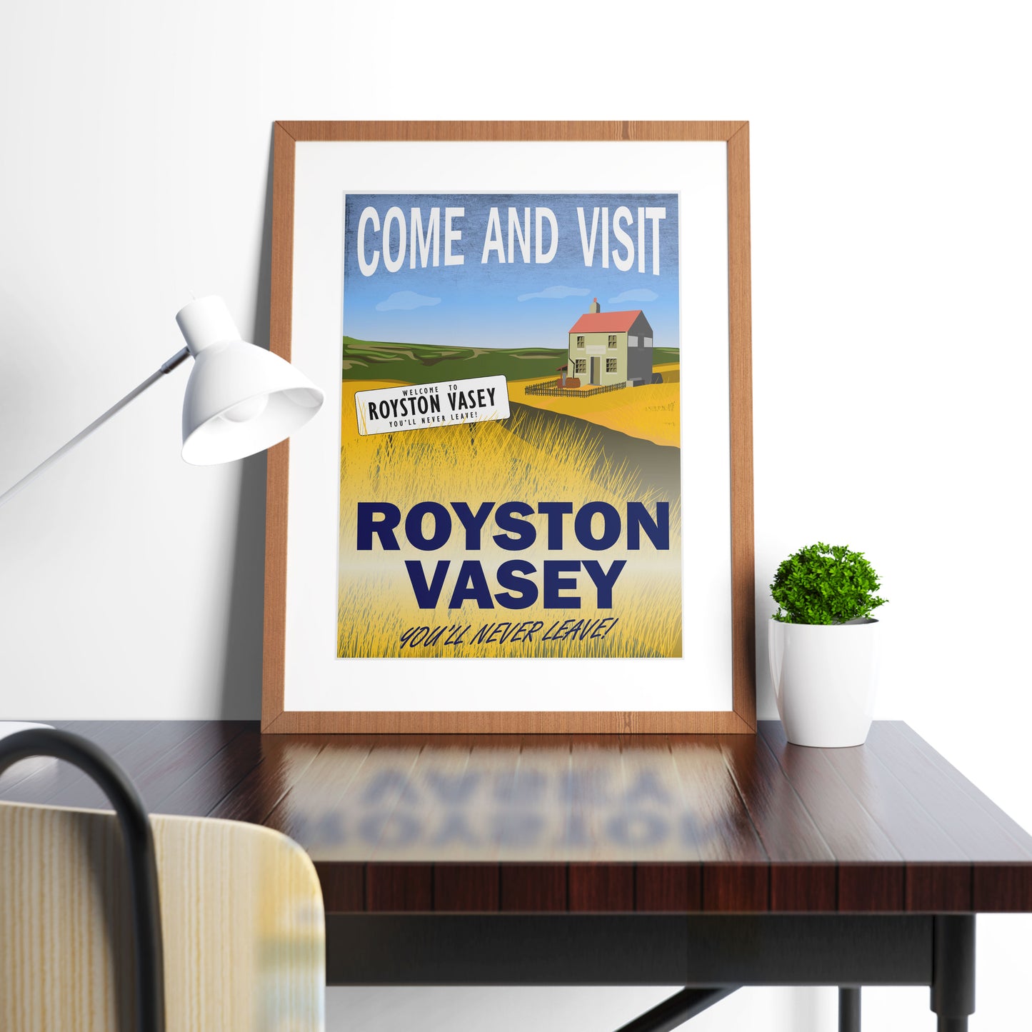 COME AND VISIT ROYSTON VASEY, Sign and Shop, The League of Gentlemen Print
