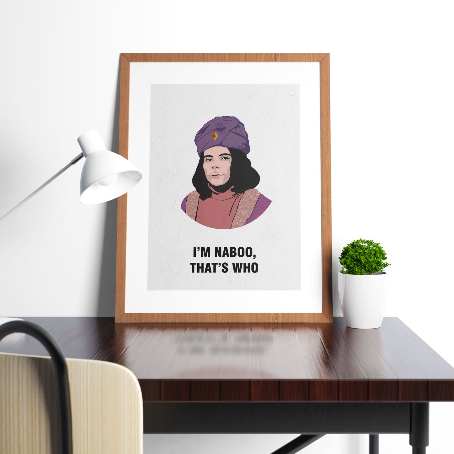 NABOO, I'm Naboo That's Who, Character Quotes, The Mighty Boosh Print