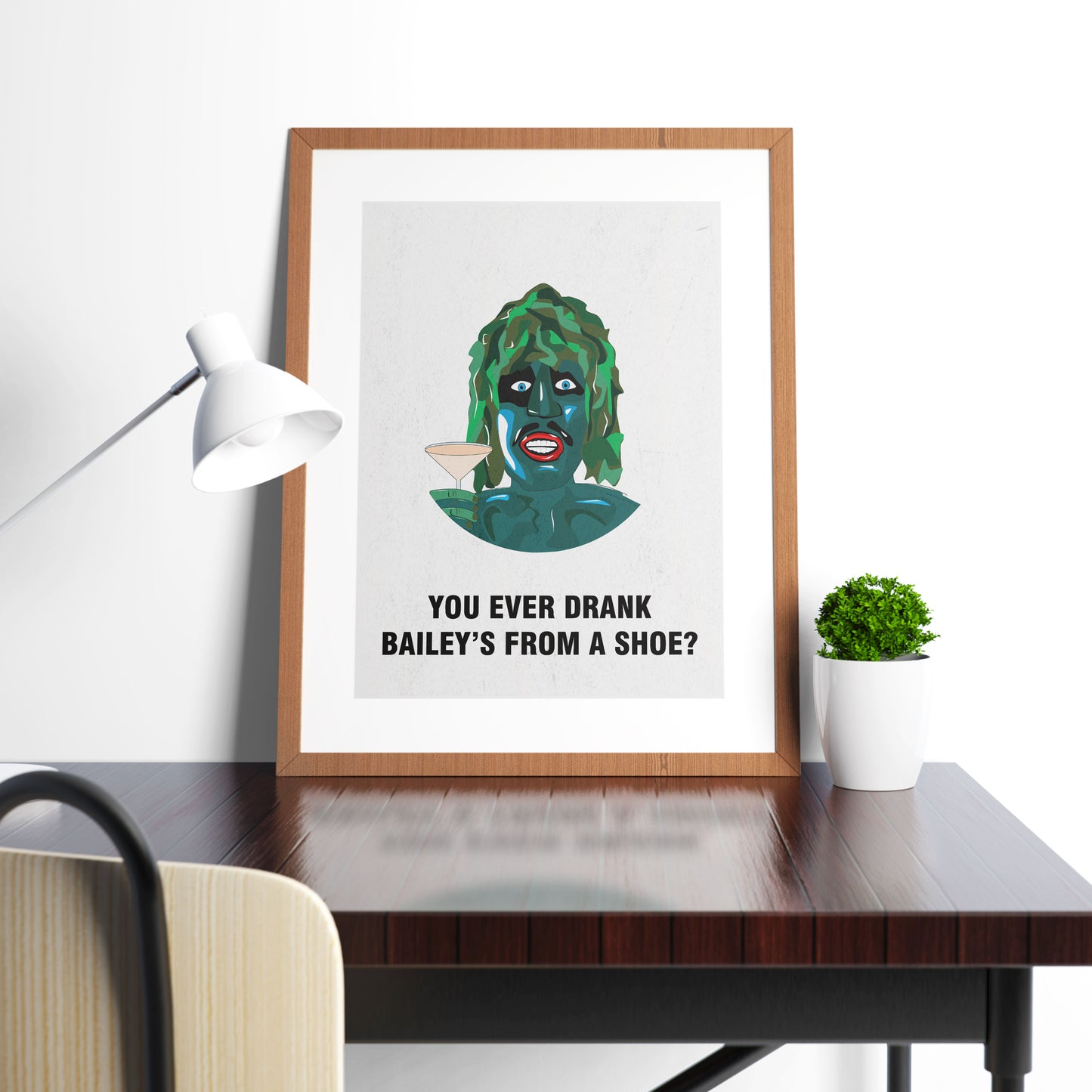 OLD GREGG, You Ever Drank Bailey's From A Shoe?, Character Quote, The Mighty Boosh Print
