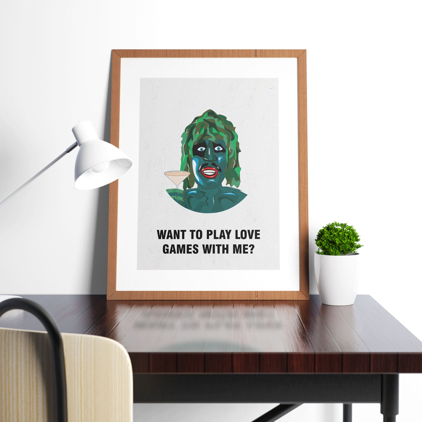 OLD GREGG, Want To Play Love Games With Me?, Character Quote, The Mighty Boosh Print