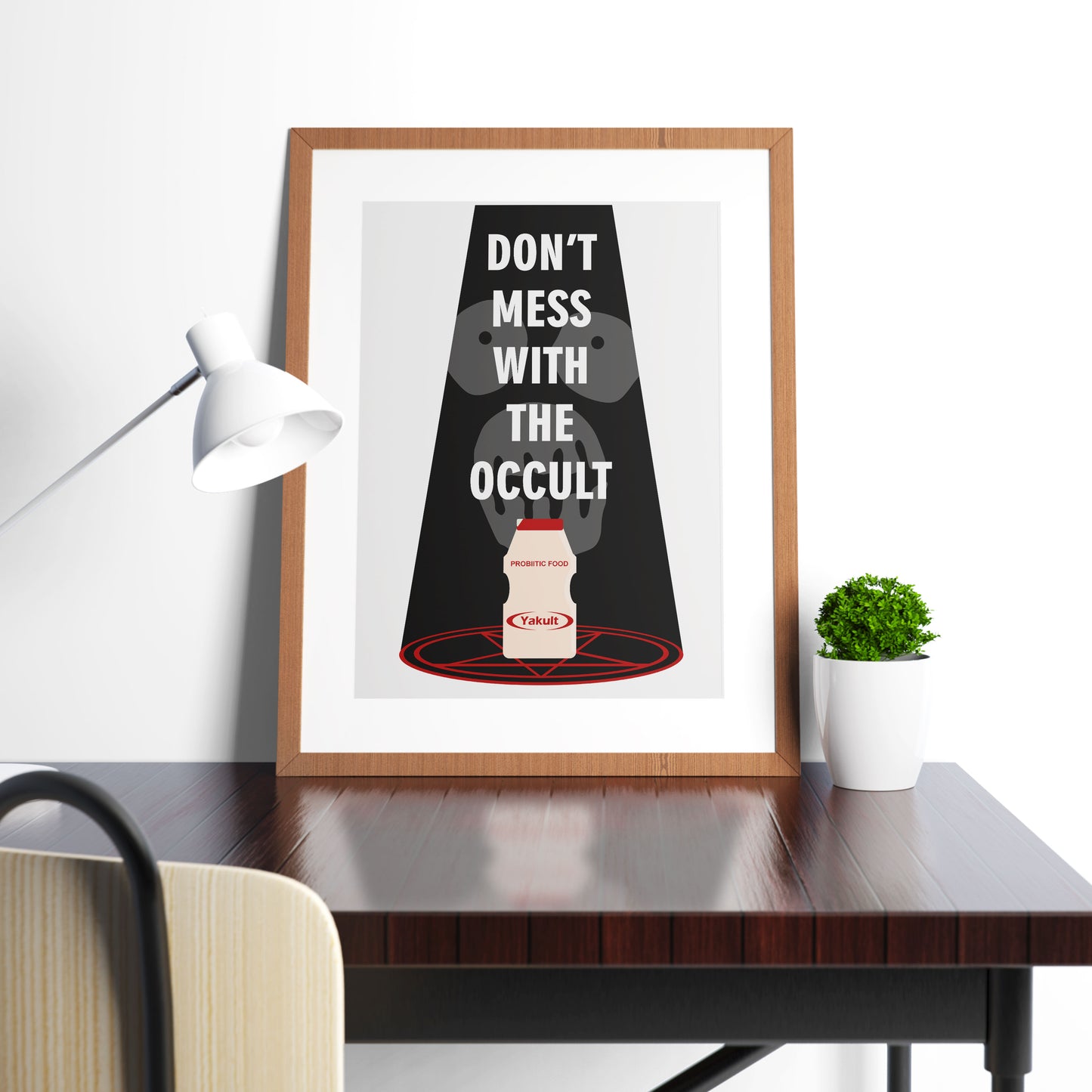 DON'T MESS WITH THE OCCULT / YAKULT, Naboo Character Quotes, The Mighty Boosh Print