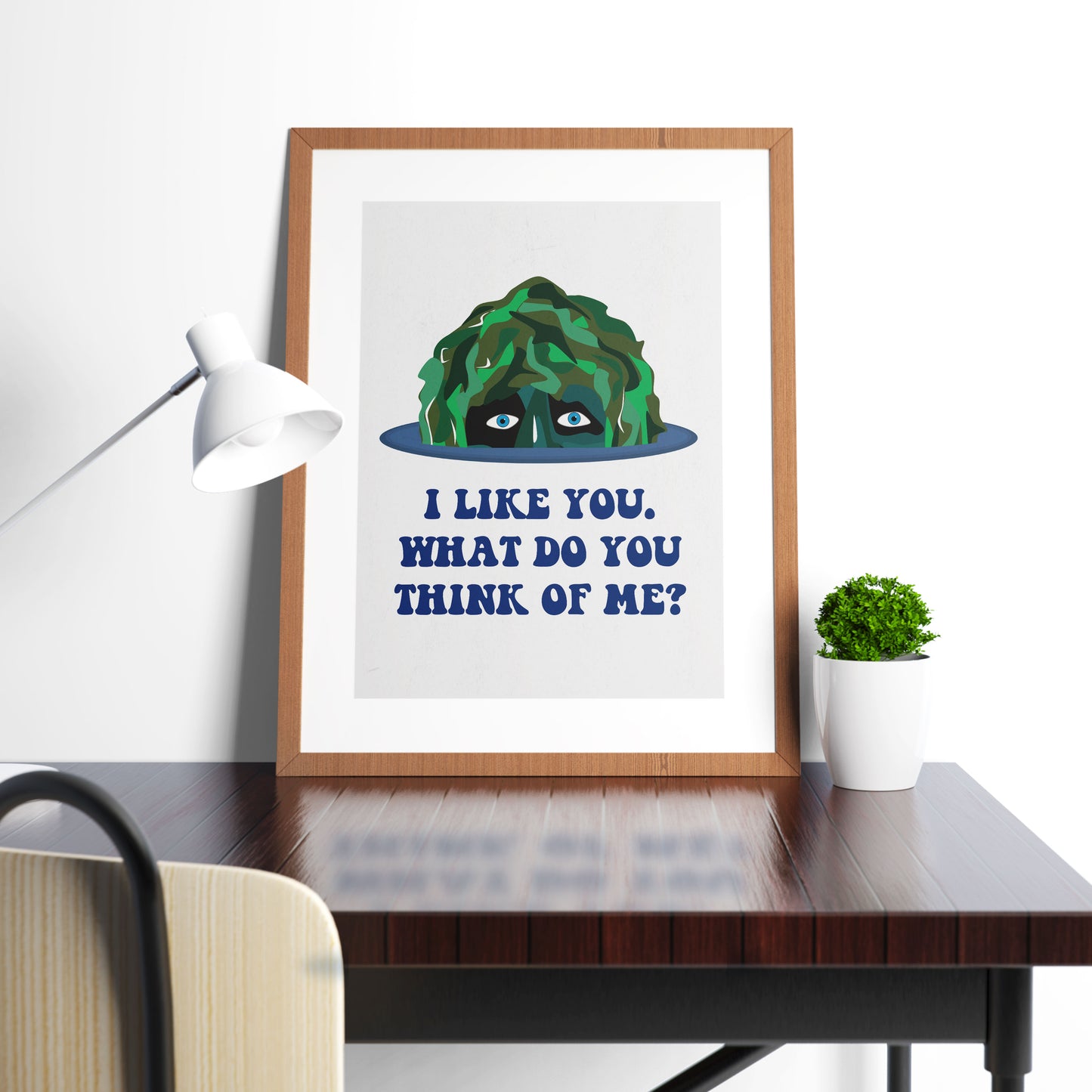 I LIKE YOU. WHAT DO YOU THINK OF ME?, Old Gregg Character Quote, The Mighty Boosh Print