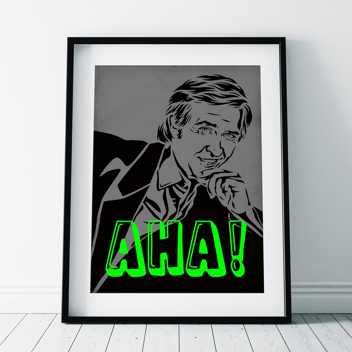 AHA! ALAN PARTRIDGE PORTRAIT, Alan Partridge Print