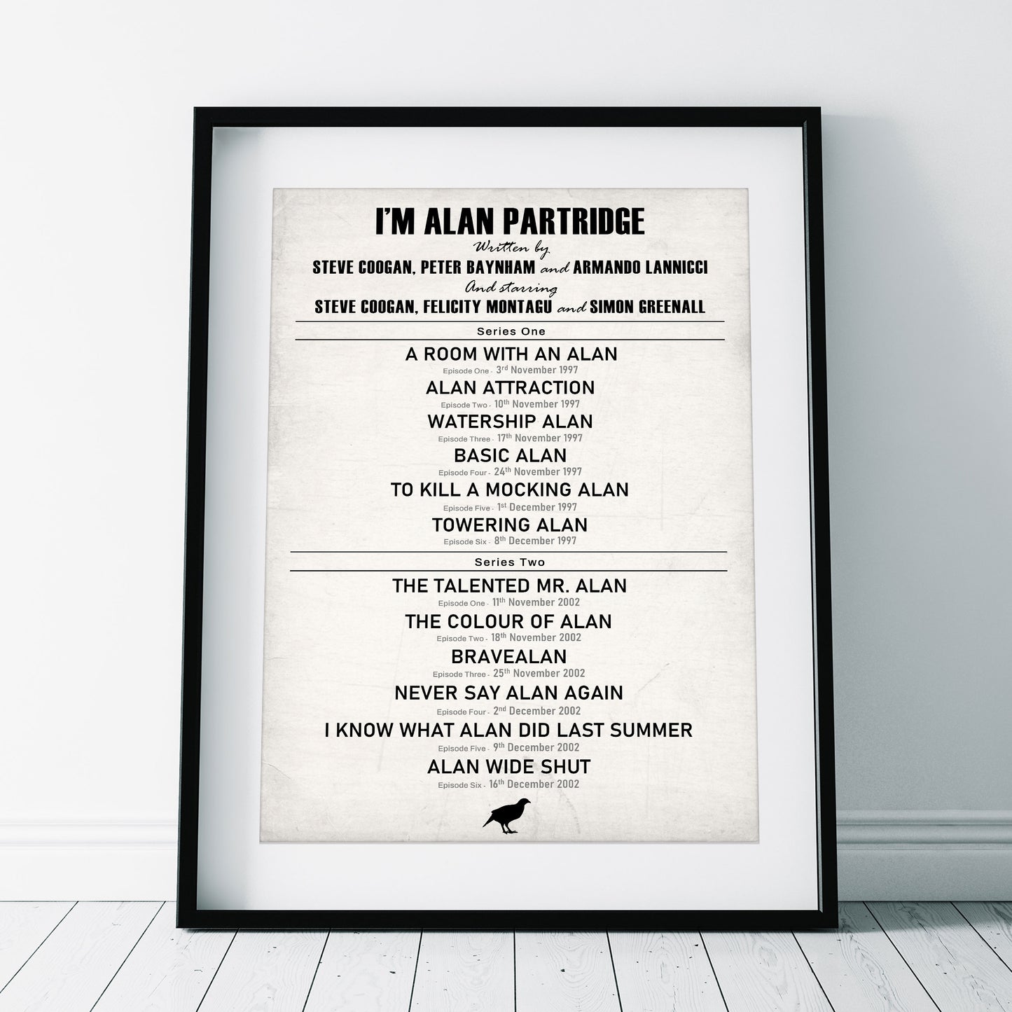 I'M ALAN PARTRIDGE EPISODE LIST Alan Partridge Print