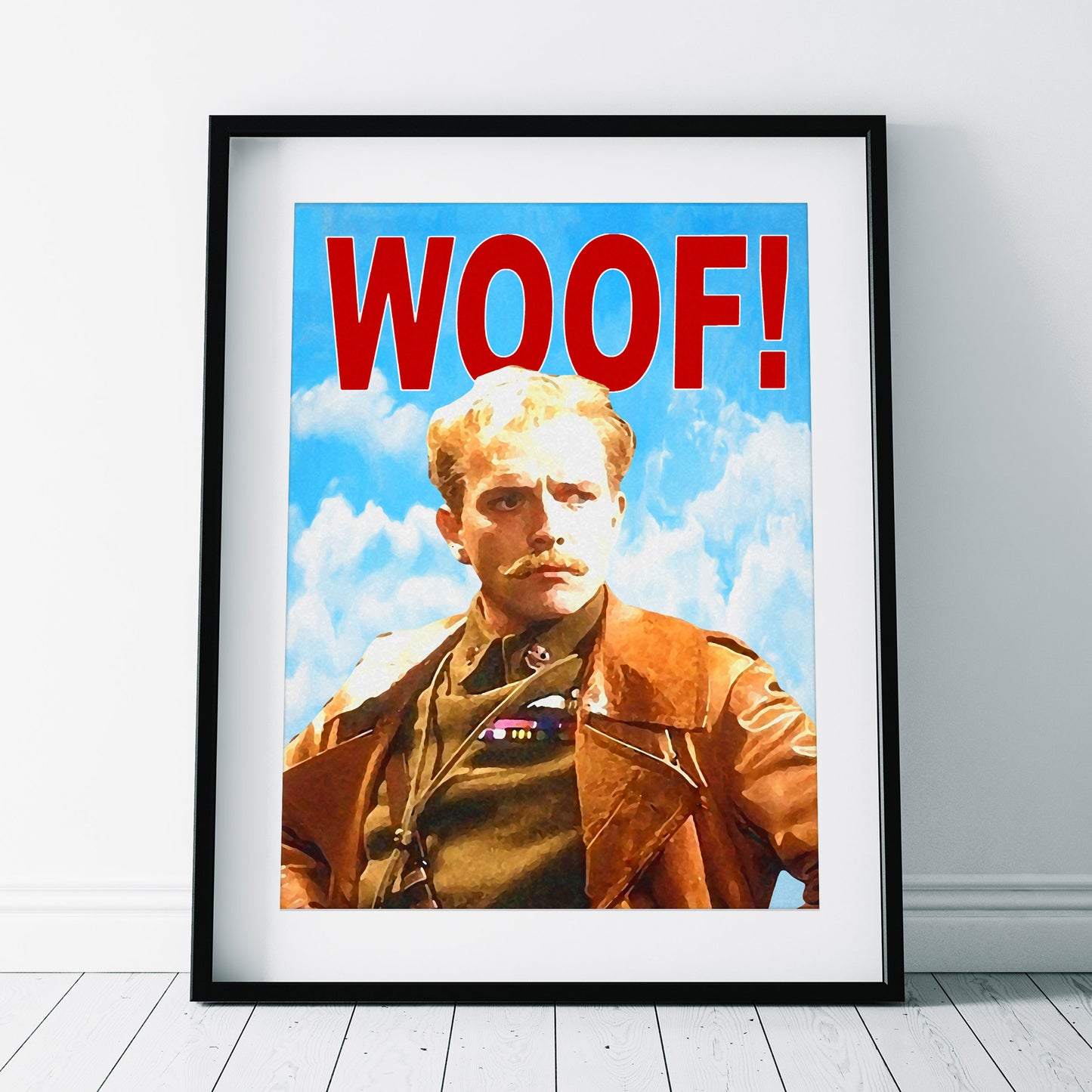 WOOF! LORD FLASHHEART Portrait, Blackadder Print