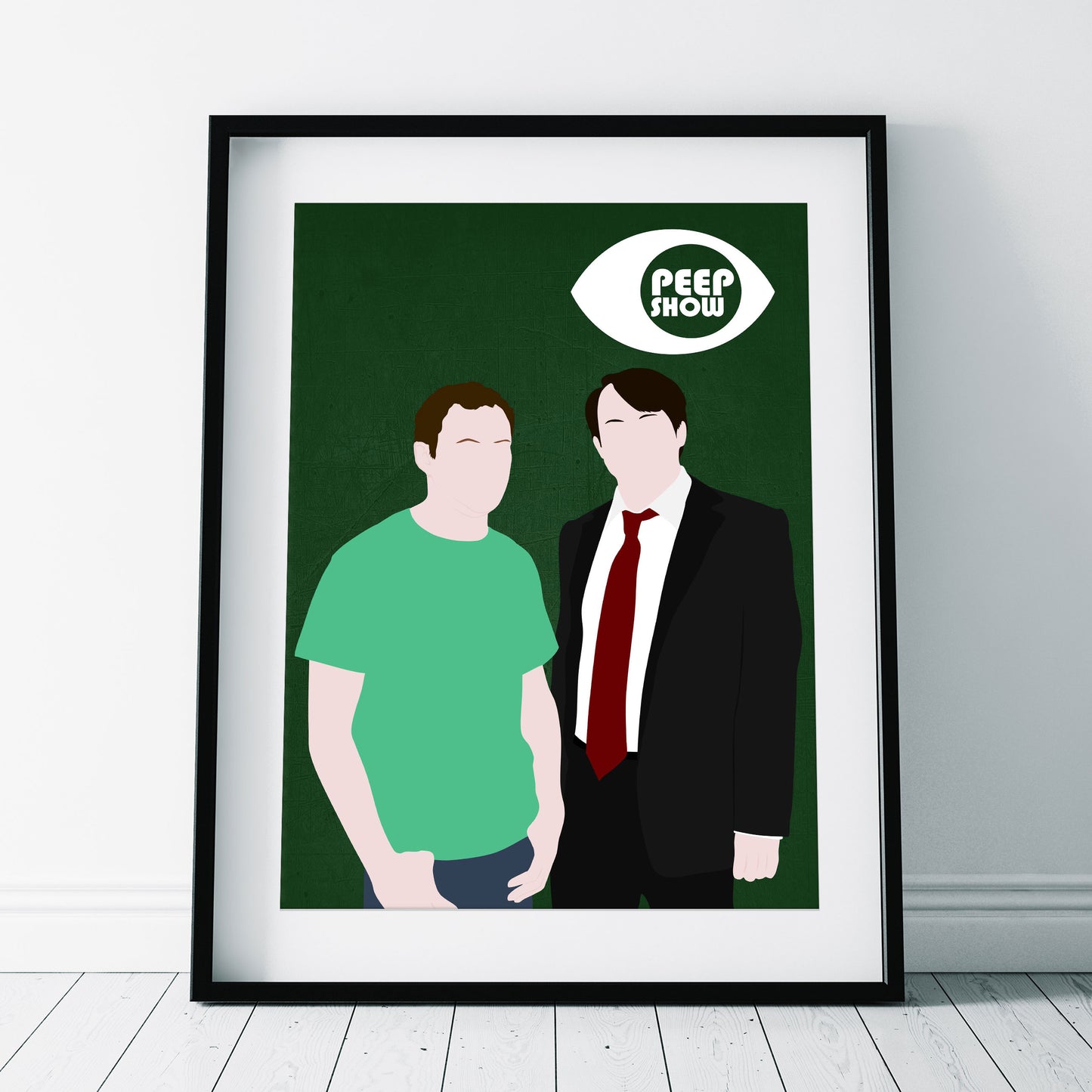 PEEP SHOW Comedy Characters Minimalist Print