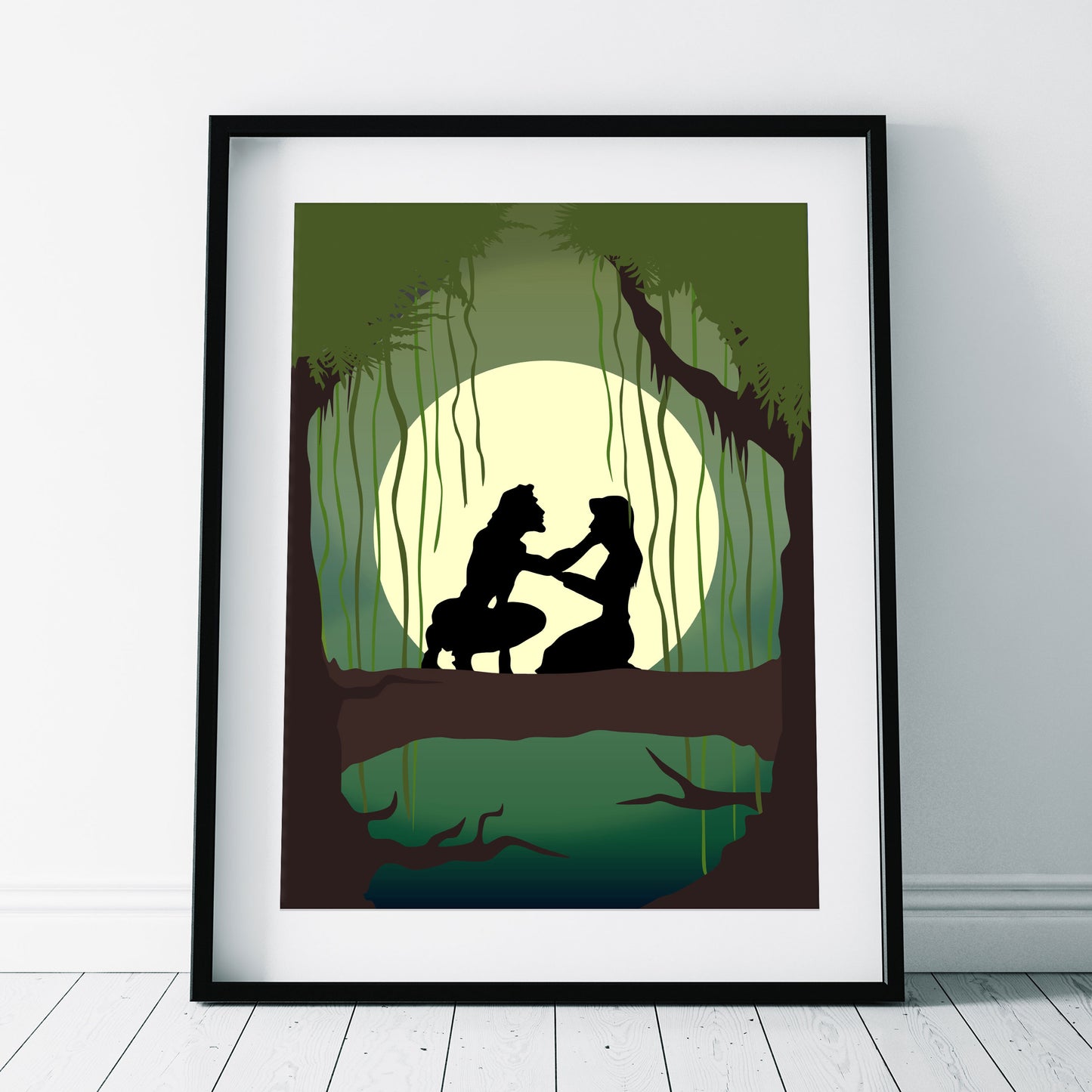 DISNEY'S TARZAN Character inspired Silhouette Print