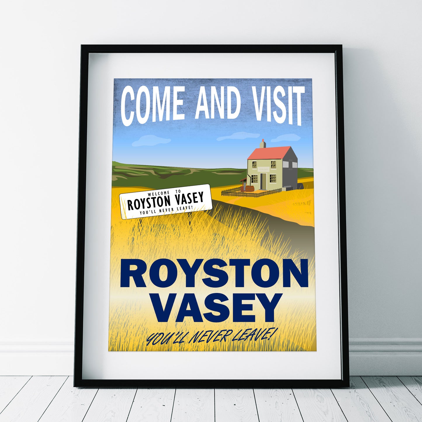 COME AND VISIT ROYSTON VASEY, Sign and Shop, The League of Gentlemen Print
