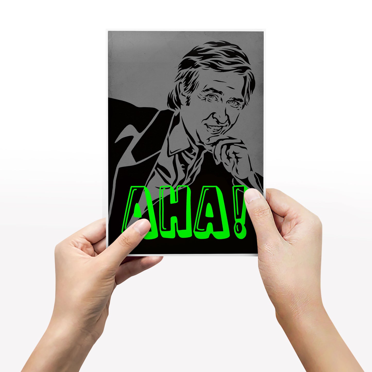 AHA! ALAN PARTRIDGE PORTRAIT, Alan Partridge Print