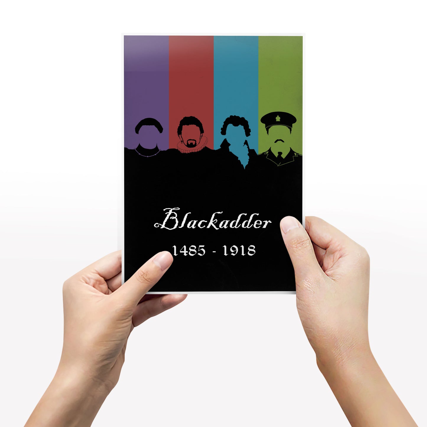 BLACKADDER 1485 - 1918 Original Dynasty Silhouettes, Blackadder Print