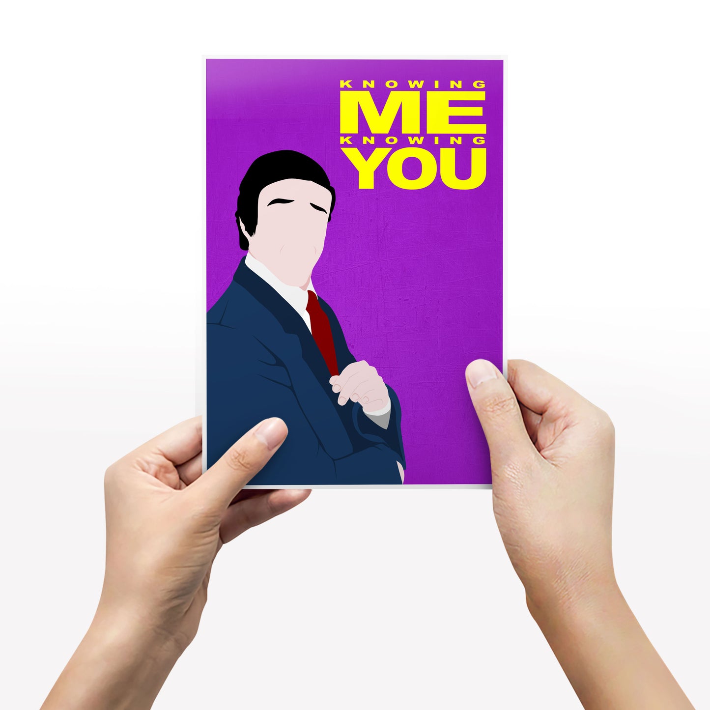 KNOWING ME KNOWING YOU Comedy Characters Minimalist Print