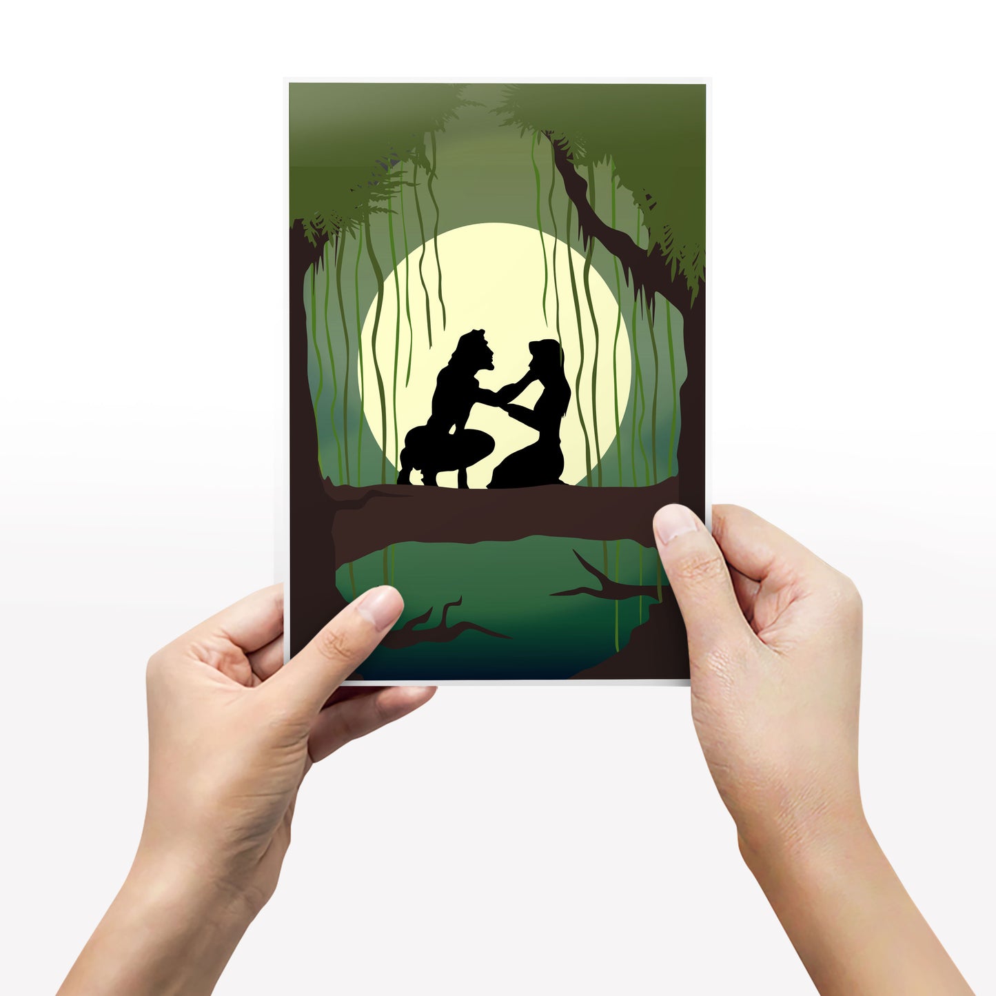 DISNEY'S TARZAN Character inspired Silhouette Print