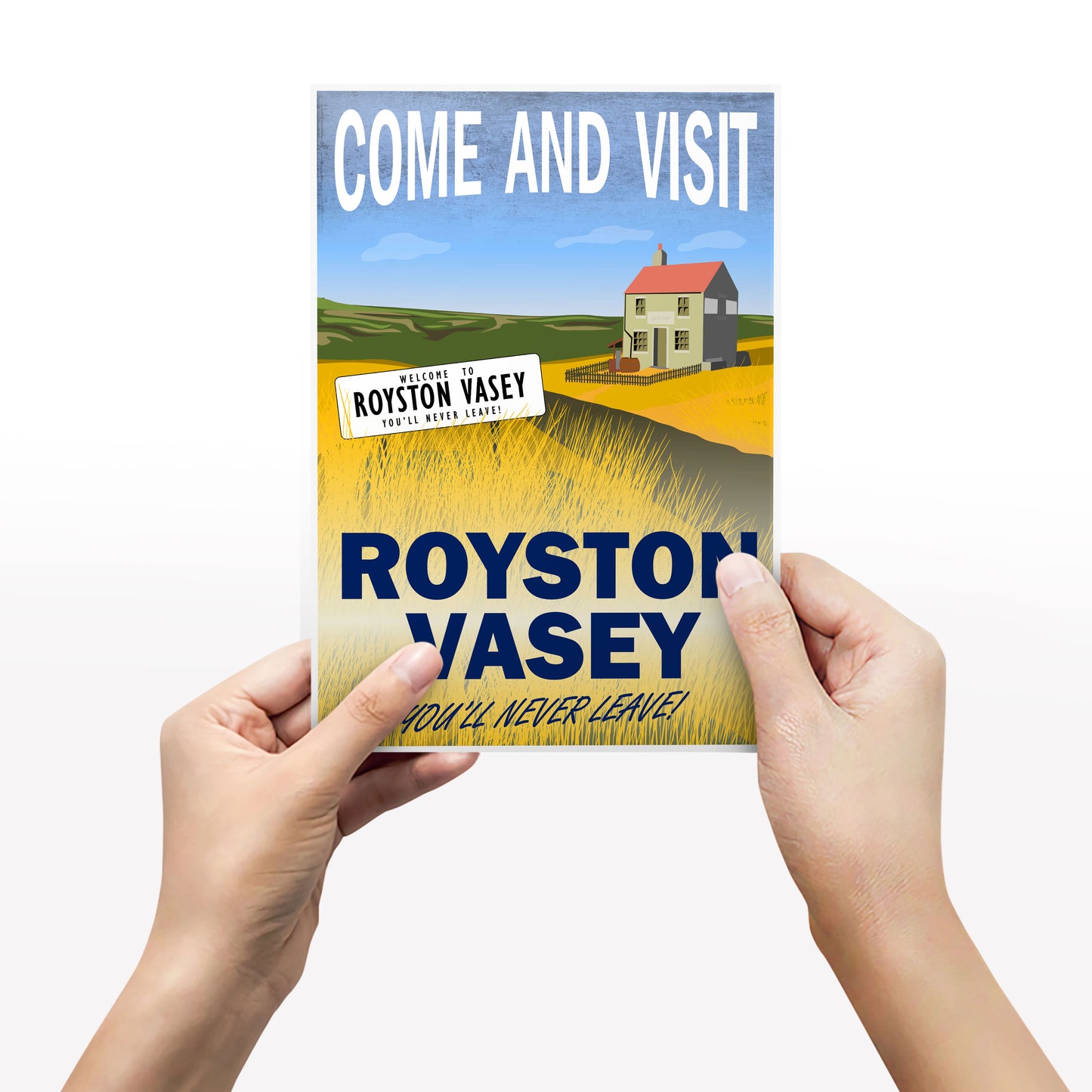 COME AND VISIT ROYSTON VASEY, Sign and Shop, The League of Gentlemen Print