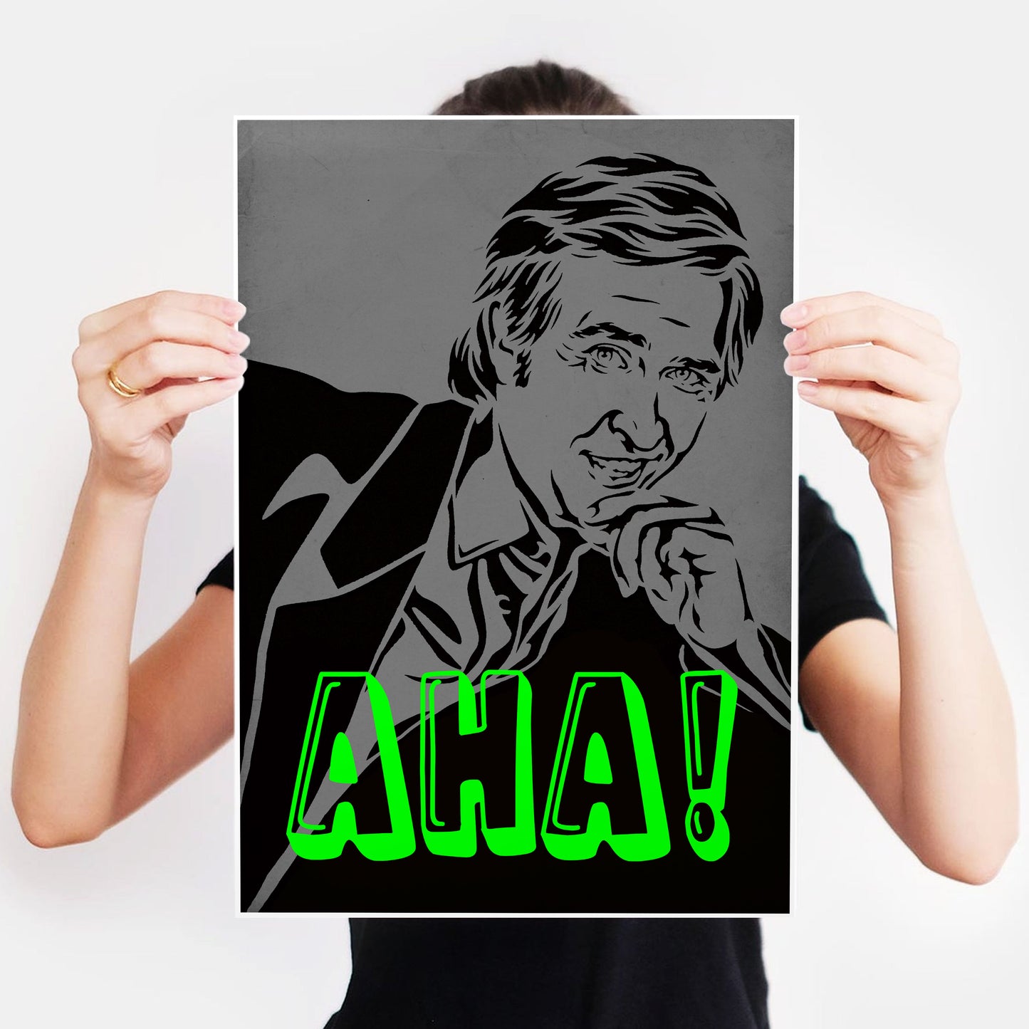 AHA! ALAN PARTRIDGE PORTRAIT, Alan Partridge Print