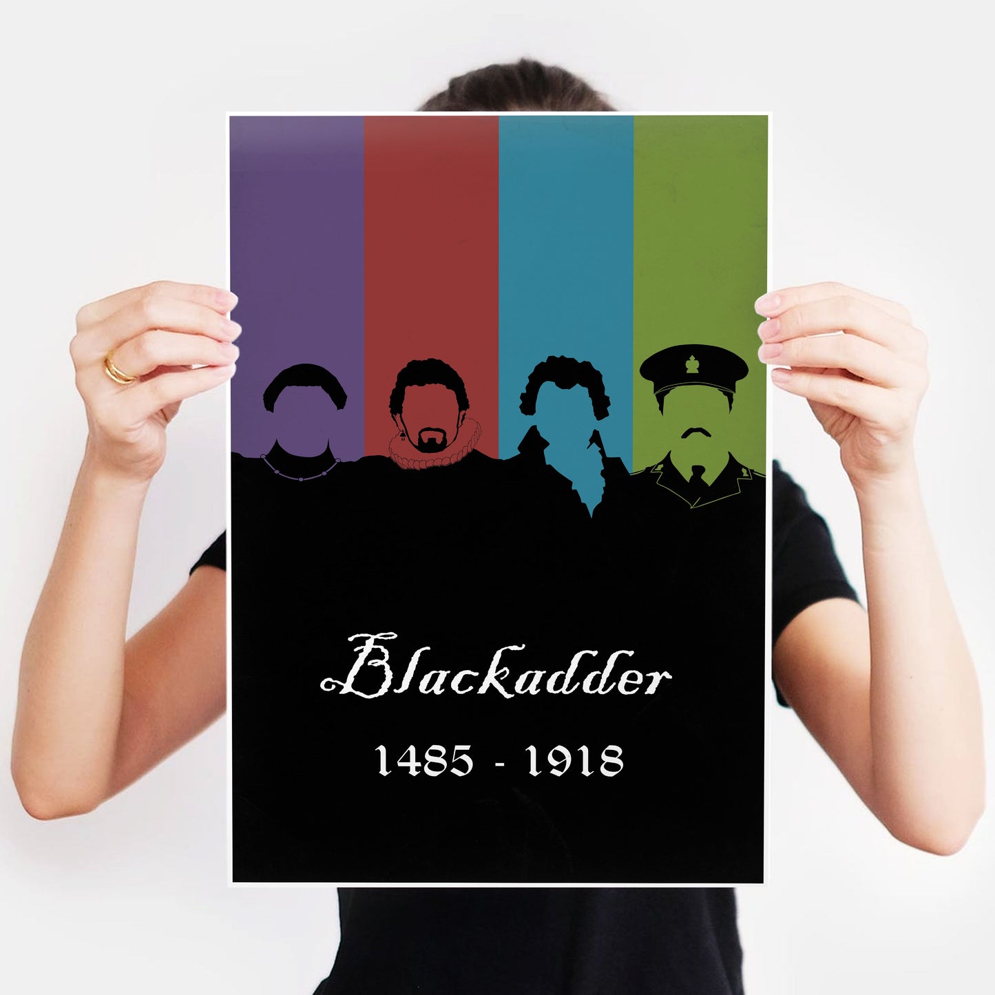 BLACKADDER 1485 - 1918 Original Dynasty Silhouettes, Blackadder Print