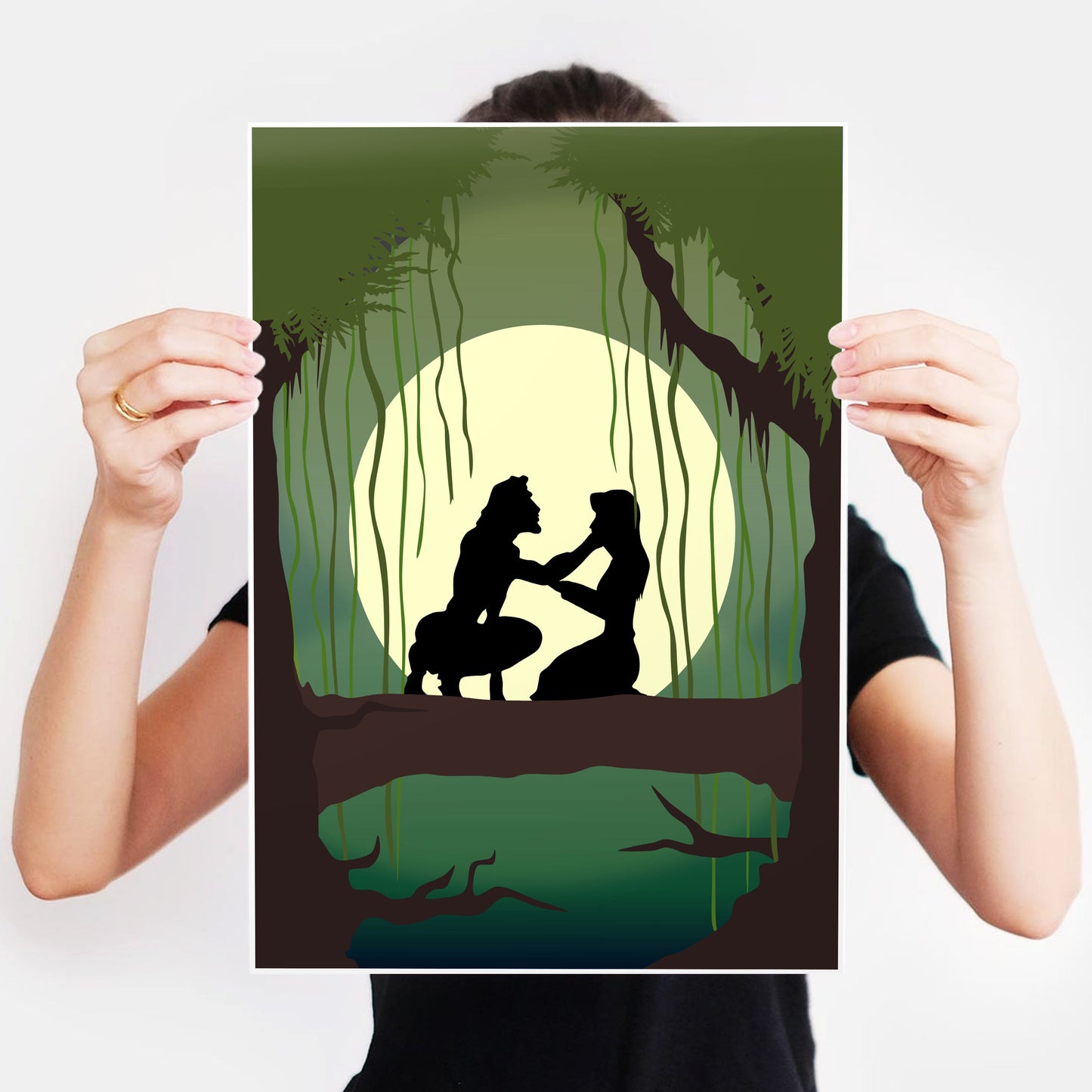 DISNEY'S TARZAN Character inspired Silhouette Print