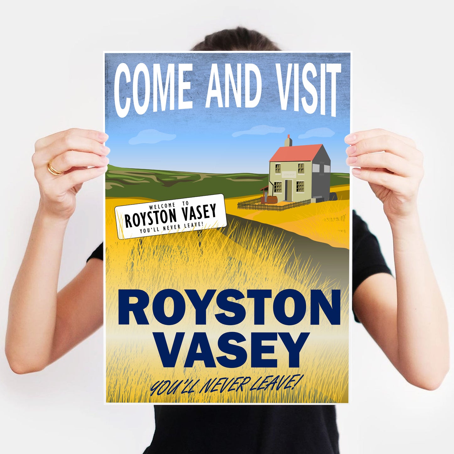 COME AND VISIT ROYSTON VASEY, Sign and Shop, The League of Gentlemen Print
