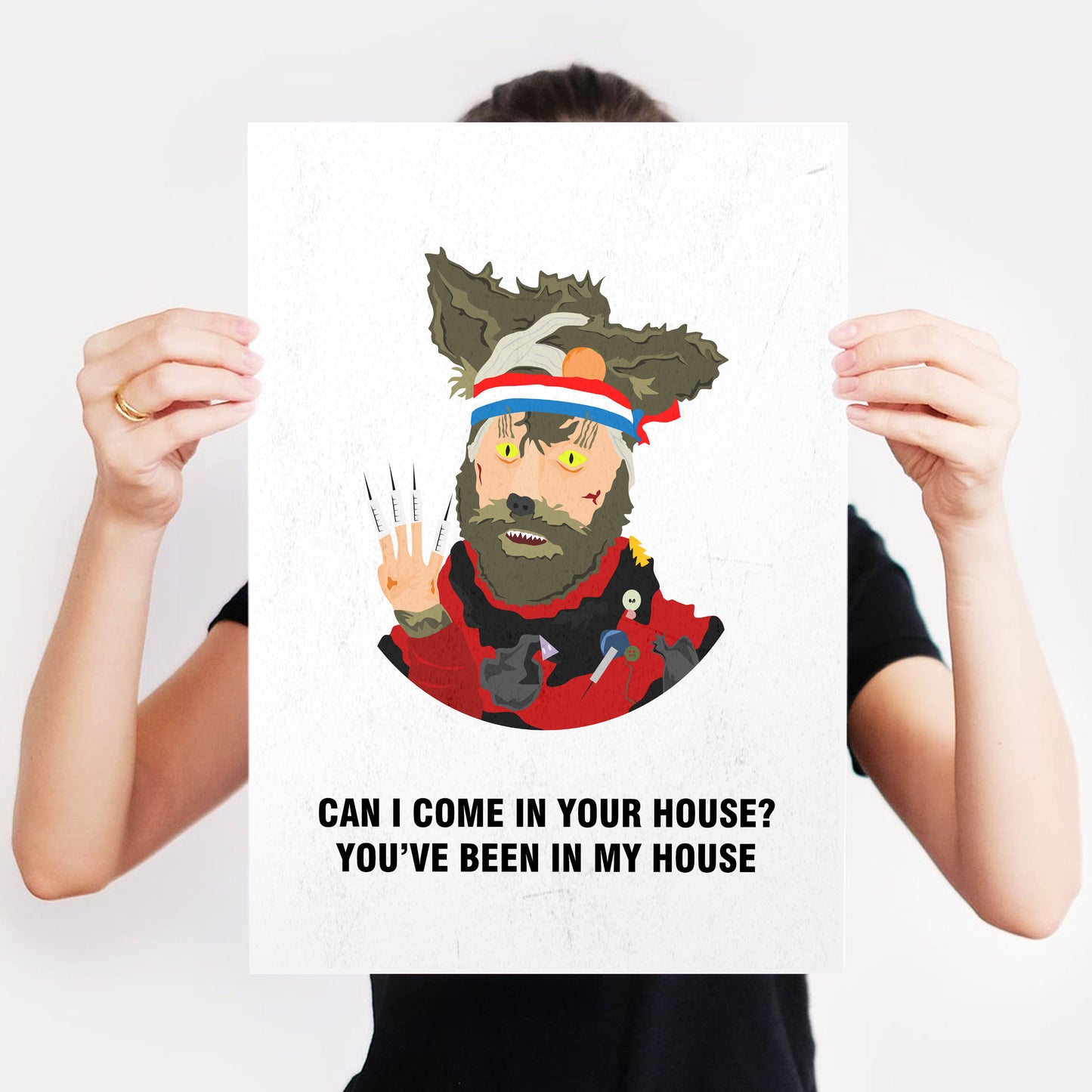 THE CRACK FOX, Can I Come In Your House? You've Been In Mine, Character Quotes, The Mighty Boosh Print