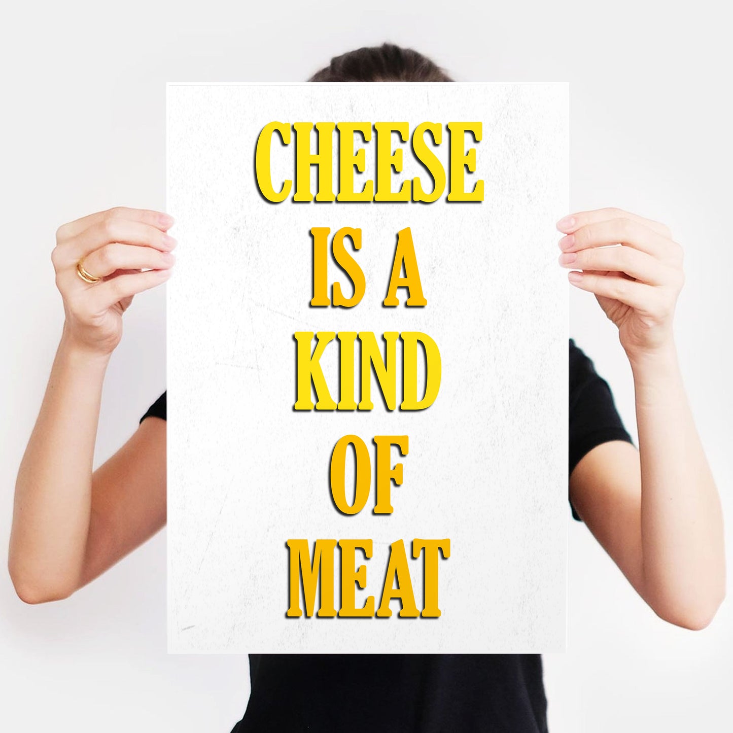 CHEESE IS A KIND OF MEAT, Tommy Character Quotes, The Mighty Boosh Print