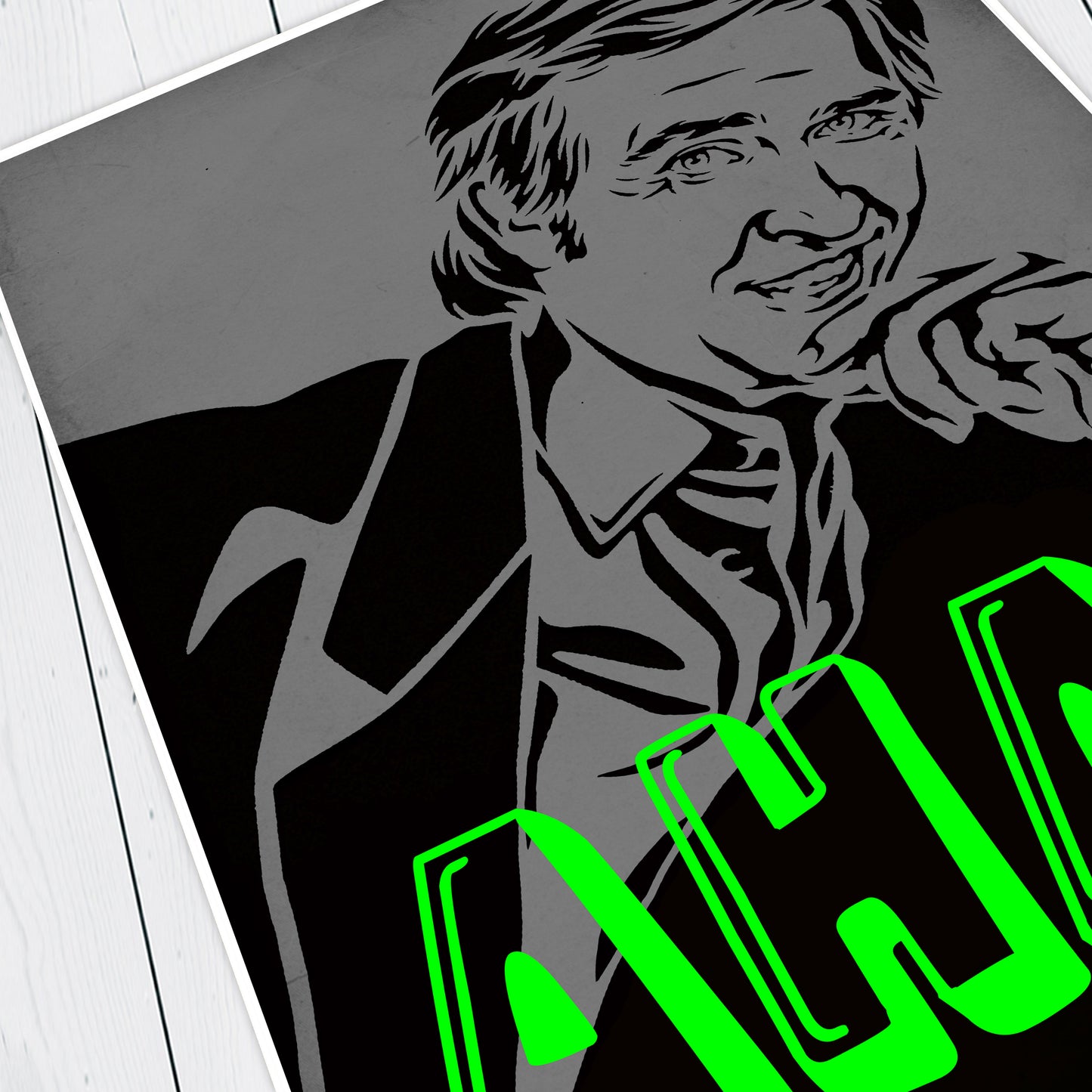 AHA! ALAN PARTRIDGE PORTRAIT, Alan Partridge Print