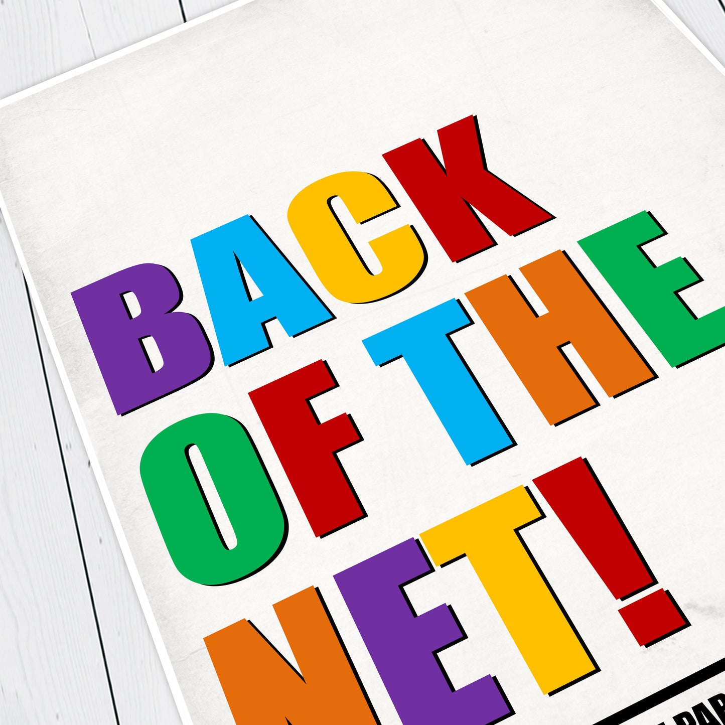 BACK OF THE NET! Alan Partridge Print