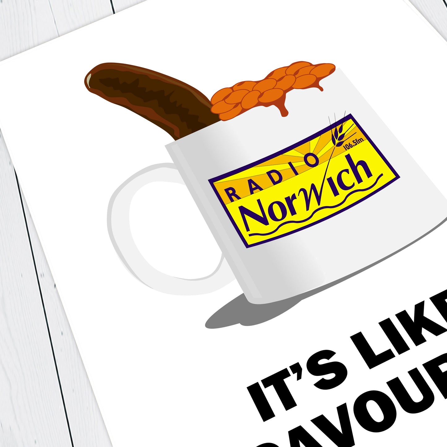 IT'S LIKE A SAVOURY 99, Alan Partridge Print
