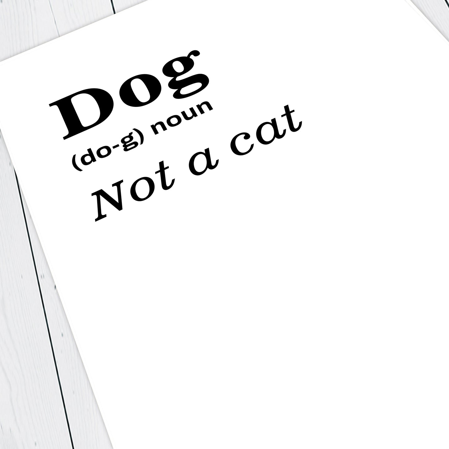 DOG DICTIONARY, Baldrick definition Quote, Blackadder Print