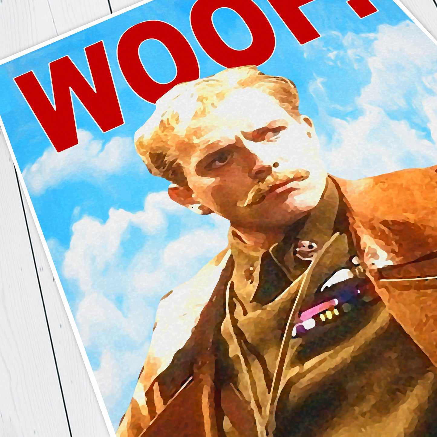 WOOF! LORD FLASHHEART Portrait, Blackadder Print