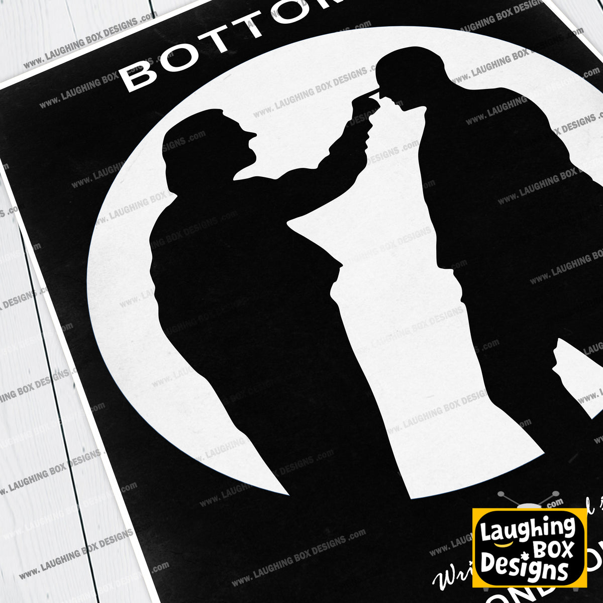 BOTTOM END CREDITS, Eye Poke Scene Silhouette, Bottom Print