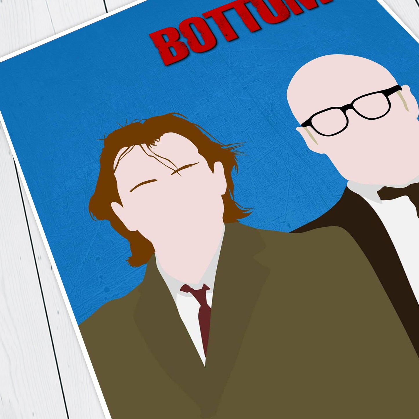 BOTTOM Comedy Characters Minimalist Print