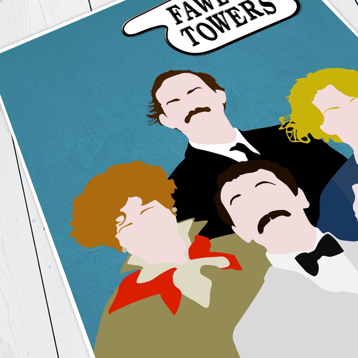FAWLTY TOWERS Comedy Characters Minimalist Print
