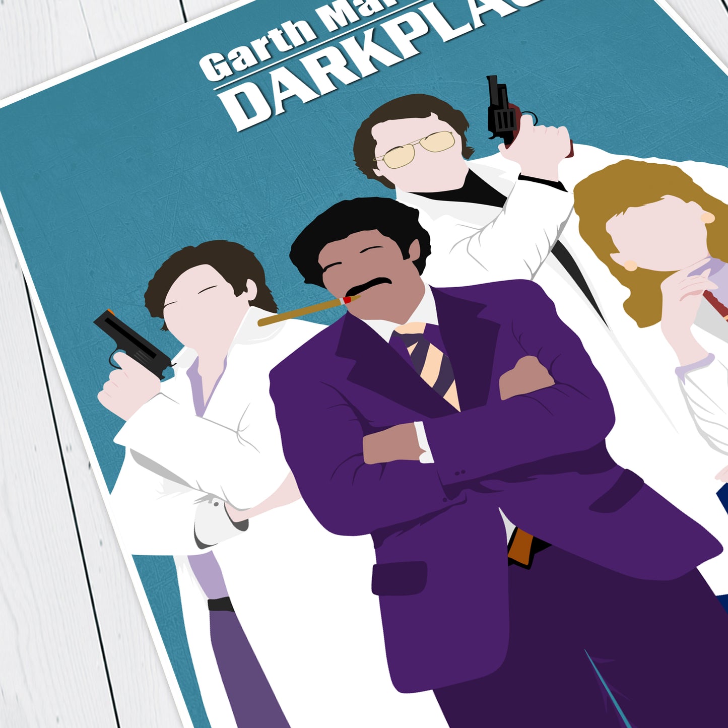 GARTH MARENGHI'S DARKPLACE Comedy Characters Minimalist Print
