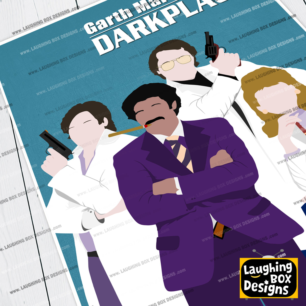 GARTH MARENGHI'S DARKPLACE Comedy Characters Minimalist Print