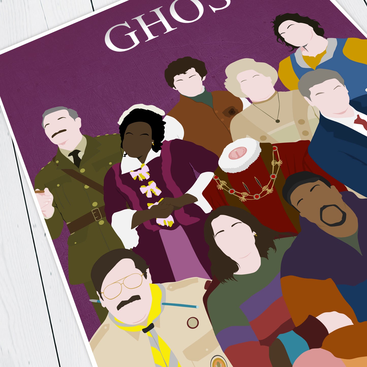 GHOSTS Comedy Characters Minimalist Print