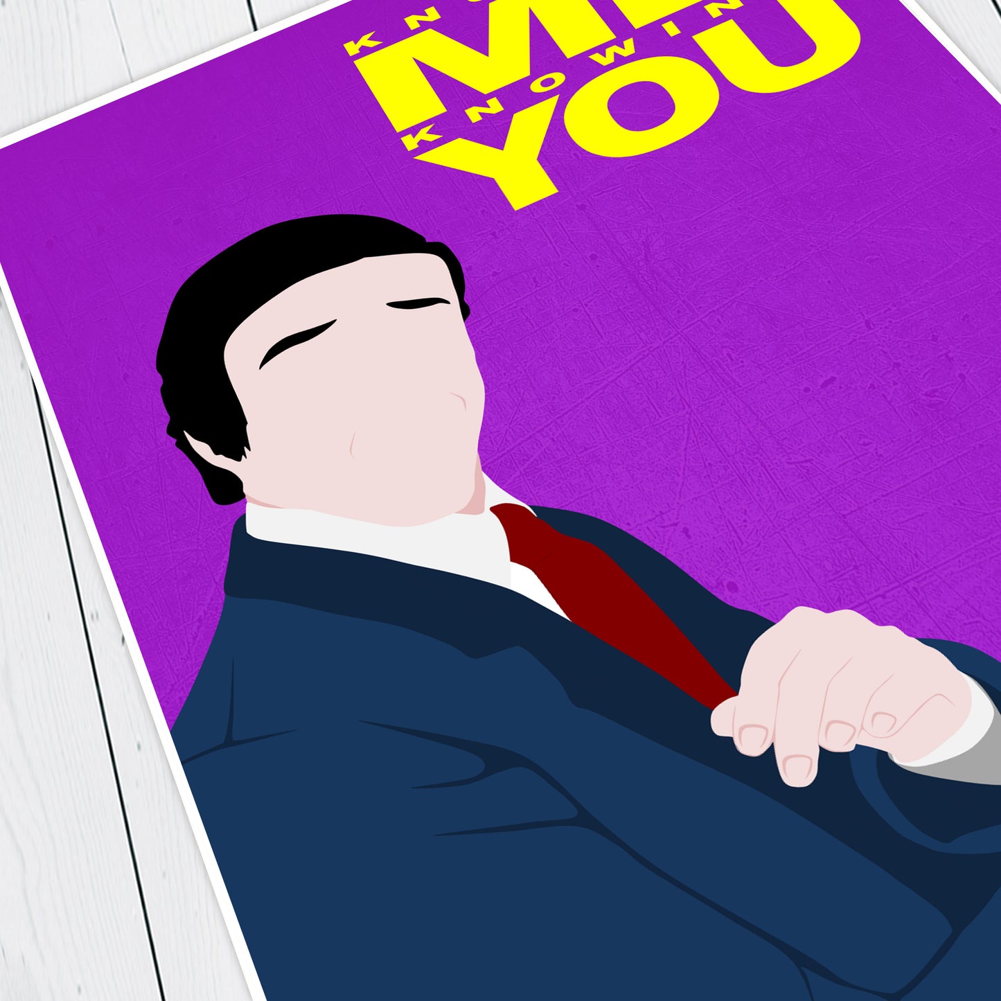 KNOWING ME KNOWING YOU Comedy Characters Minimalist Print