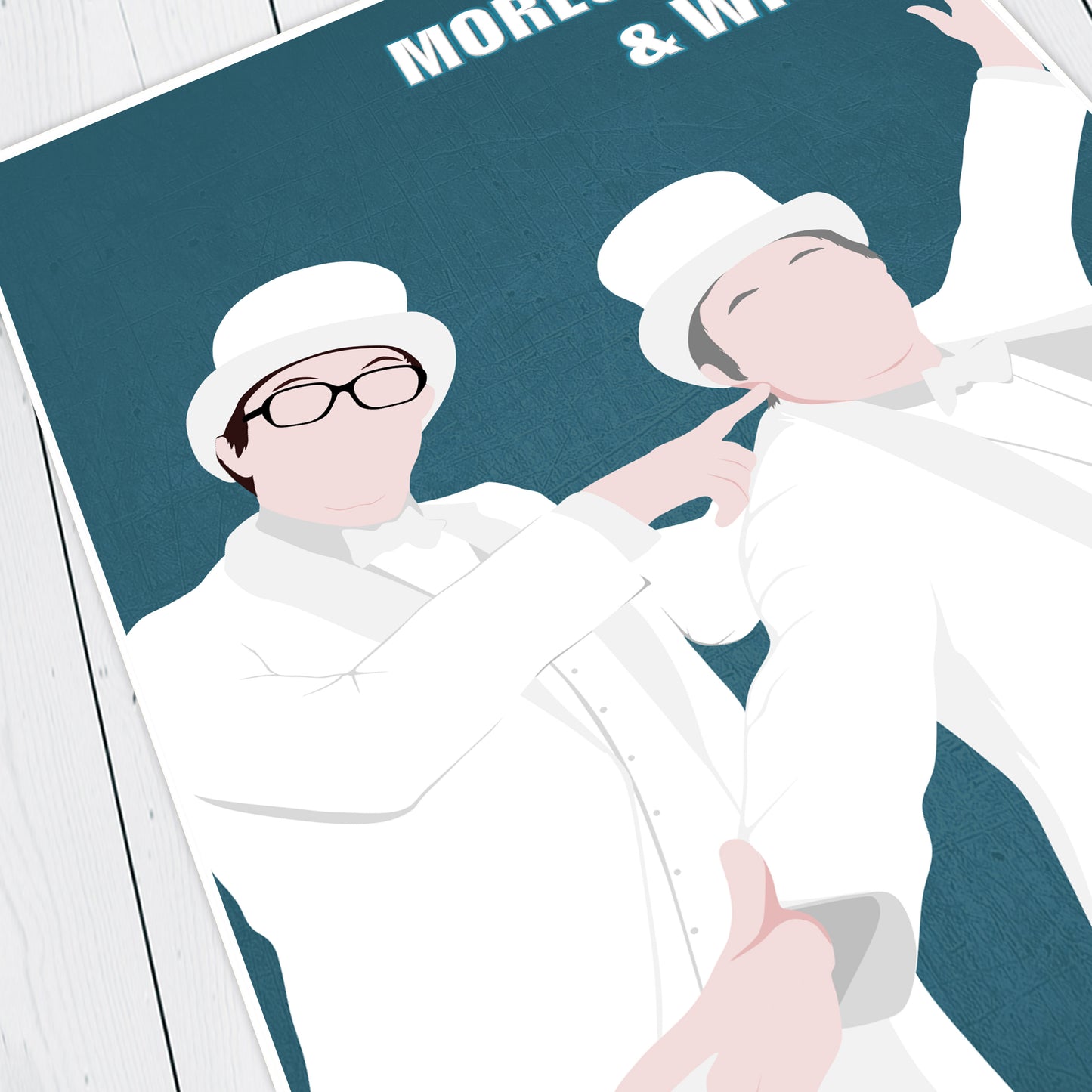 MORECAMBE & WISE Comedy Characters Minimalist Print