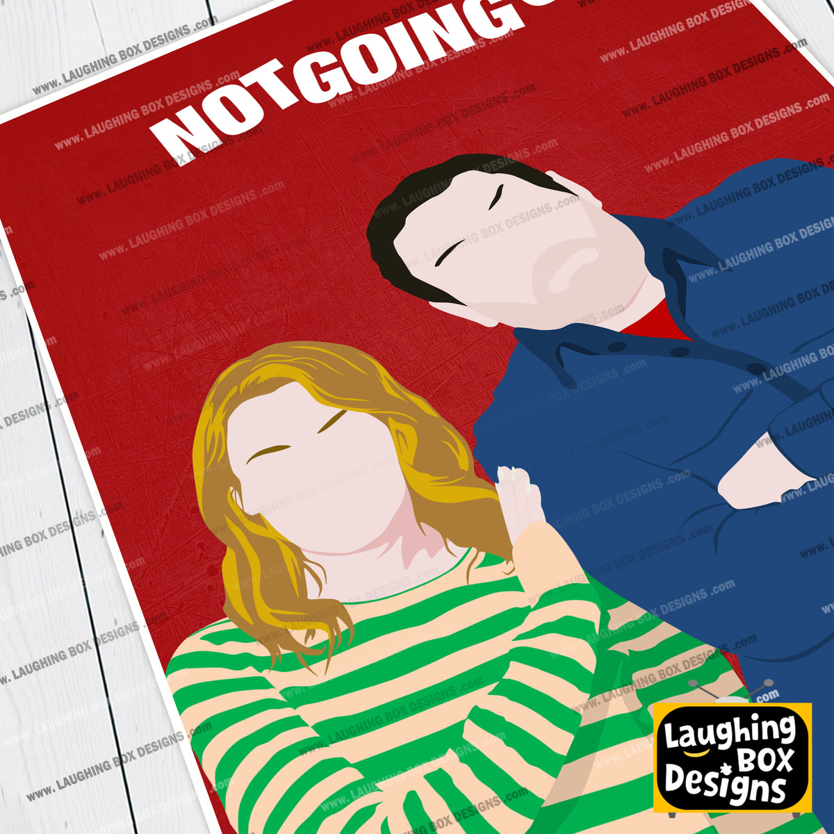 NOT GOING OUT Comedy Characters Minimalist Print