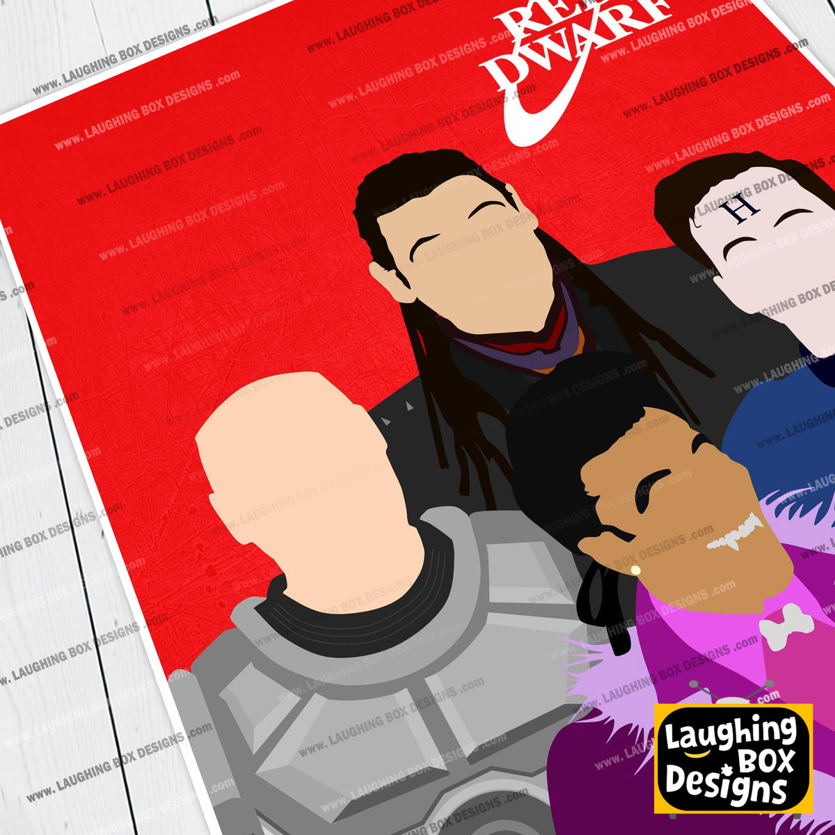 RED DWARF Comedy Characters Minimalist Print