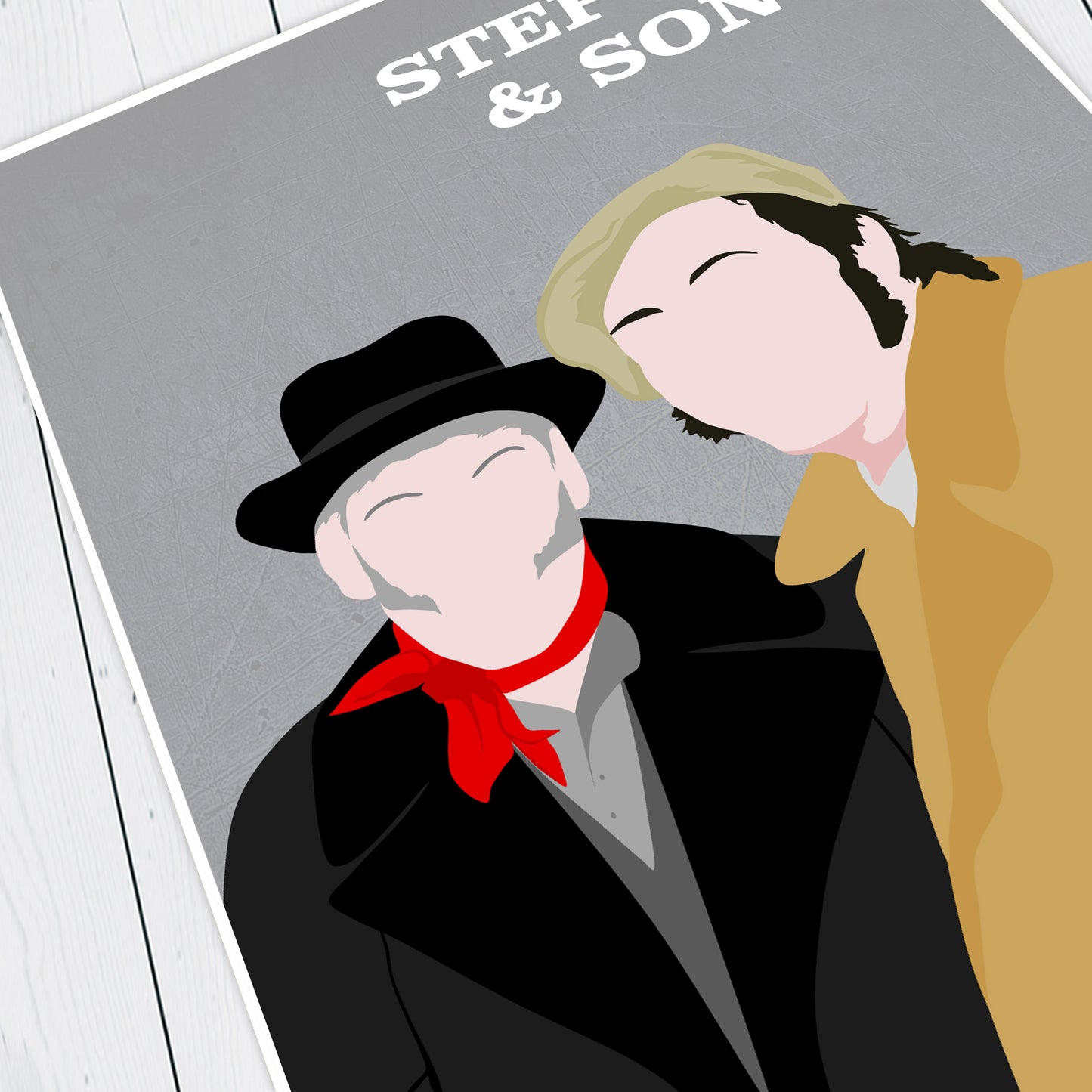STEPTOE & SON Comedy Characters Minimalist Print