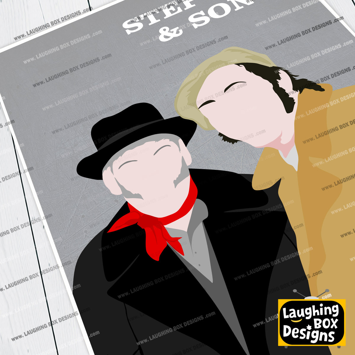 STEPTOE & SON Comedy Characters Minimalist Print